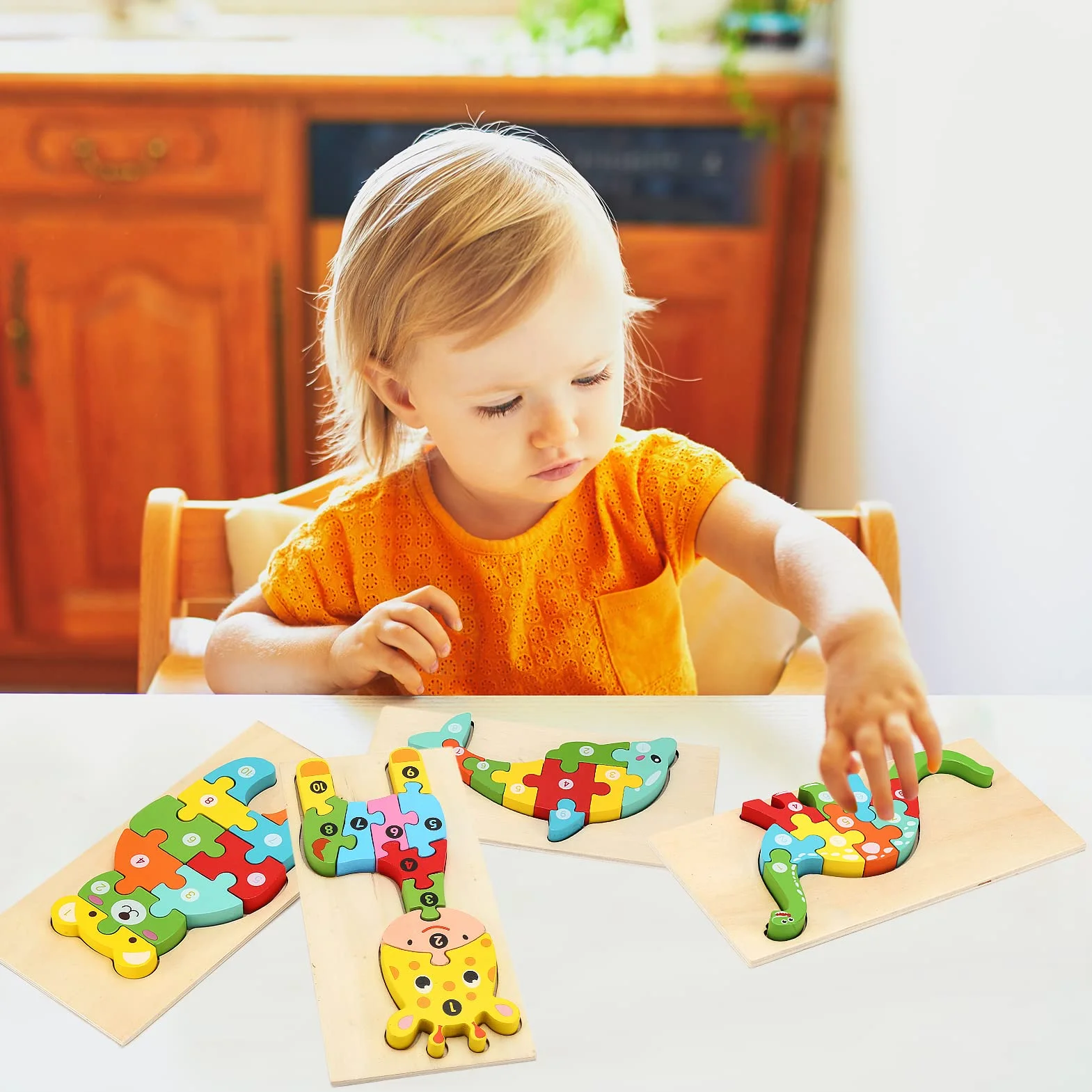 Animales Juguetes Puzzle Madera Niños 1 2 3 Años, Bebe Juguete Montessori 1 2 3 Años Niña Niño, Juego Educativo Regalo Navidad