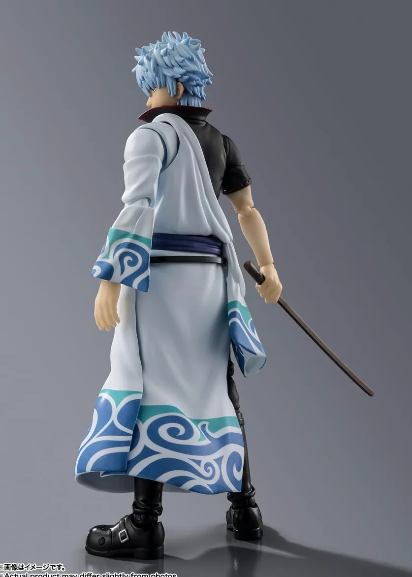 TAMASHII NATIONS S.H. Figuarts Gintama Gintoki Sakata Aprox. Figura de acción prepintada de PVC y ABS de 5.7 Pulgadas