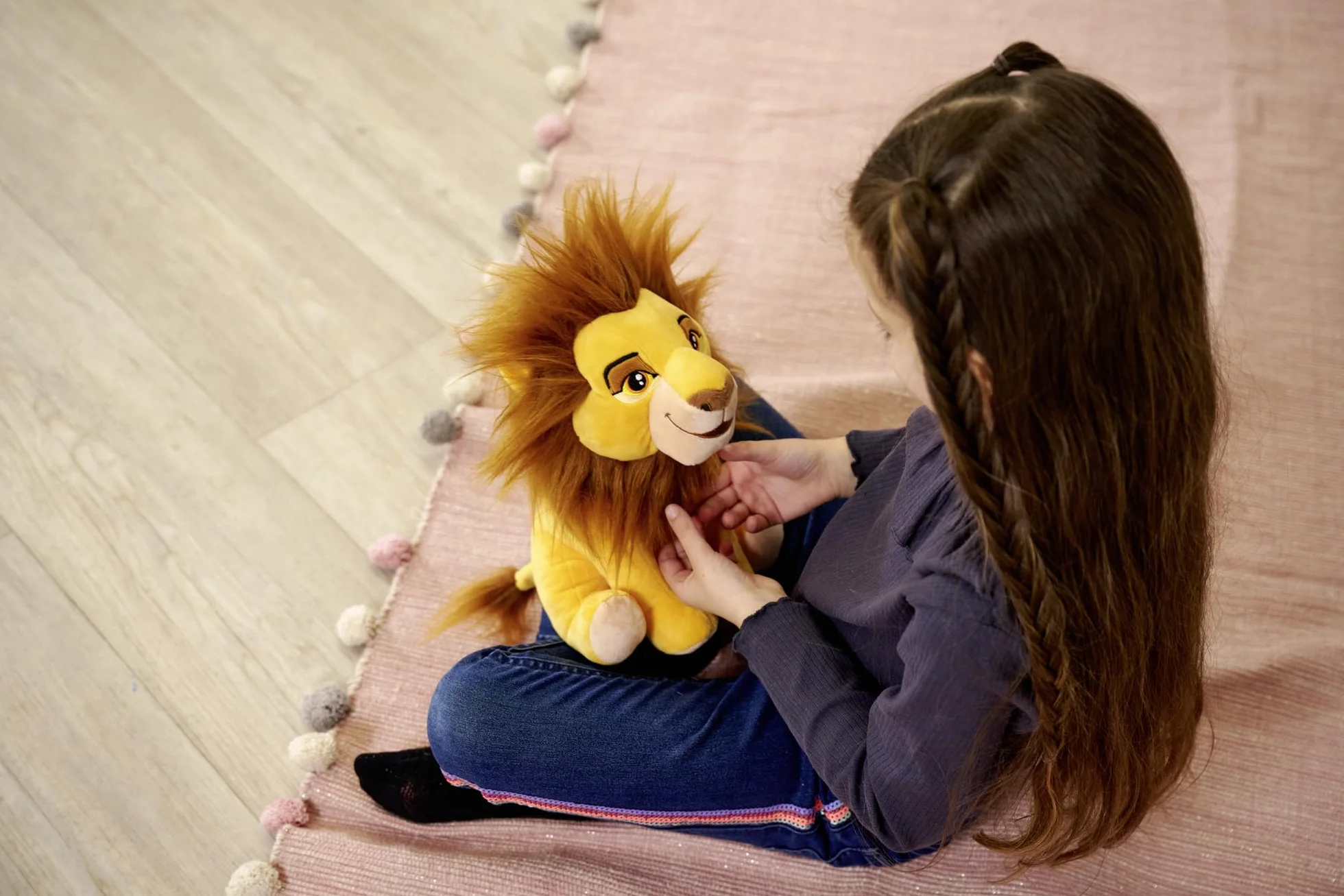 Simba- Disney Rey León, Mufasa Peluche de 25 cm, 30 Años del Rey León, Auténtico Producto Oficial Disney, Adecuado Desde los Primeros Meses de Vida (6315870073)