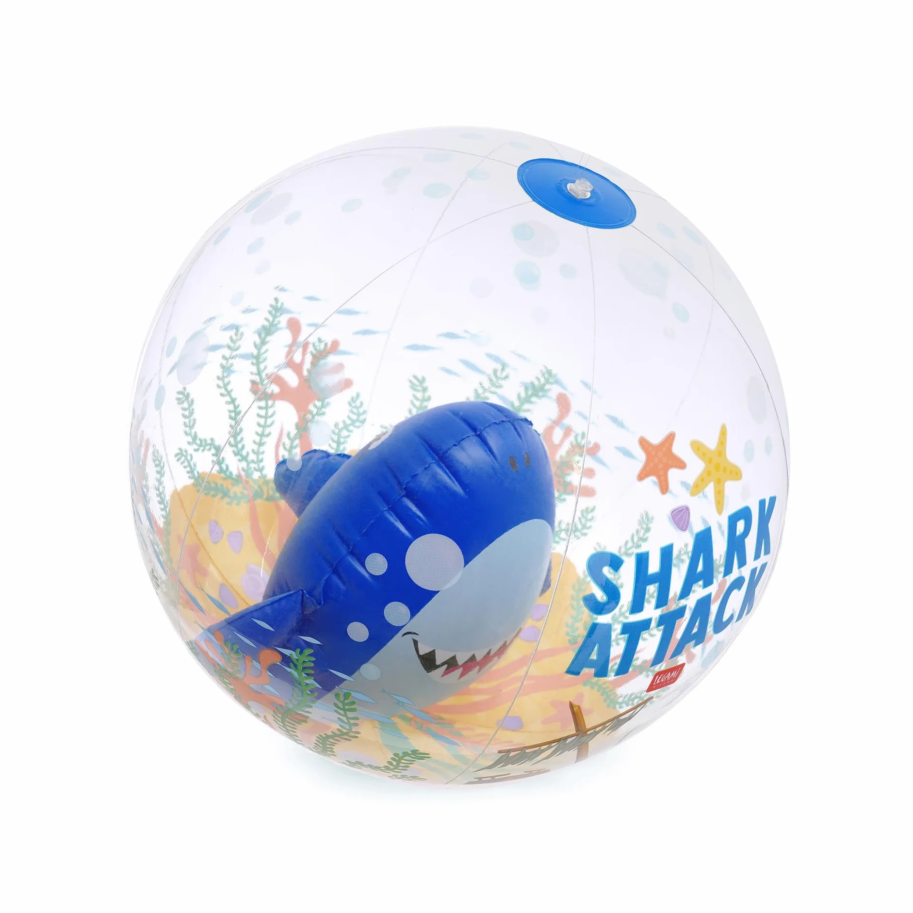 Legami - Pelota de Playa Hinchable, Pelota Hinchable de PVC, Suave para niños, Pelota Hinchable para Fiestas de Playa, Hinchable, para Jugar fútbol o Voleibol, diámetro 40 cm