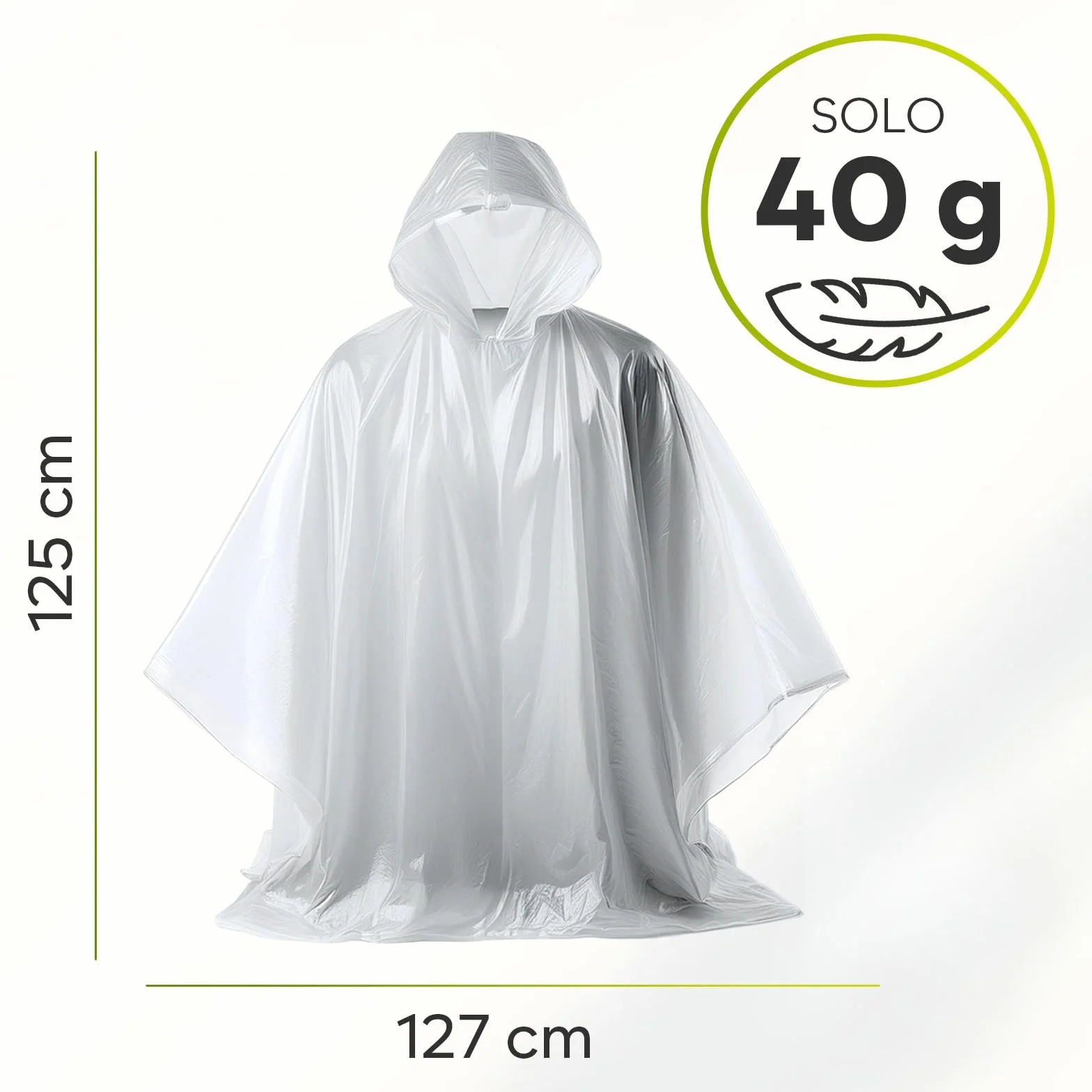 ZENO Poncho Impermeable Mujer y Hombre - Capa Lluvia