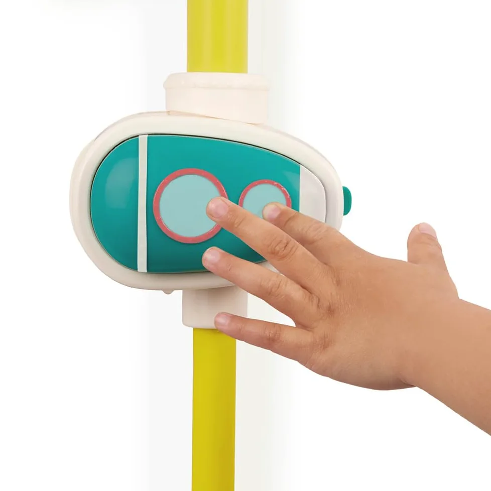 B. toys - Juguete Bomba de Baño - Juego acuático Submarino - 2 Modos de Bombeo (batería + Manual) - Taza de Goteo, hileras y Engranajes - 10 Meses +