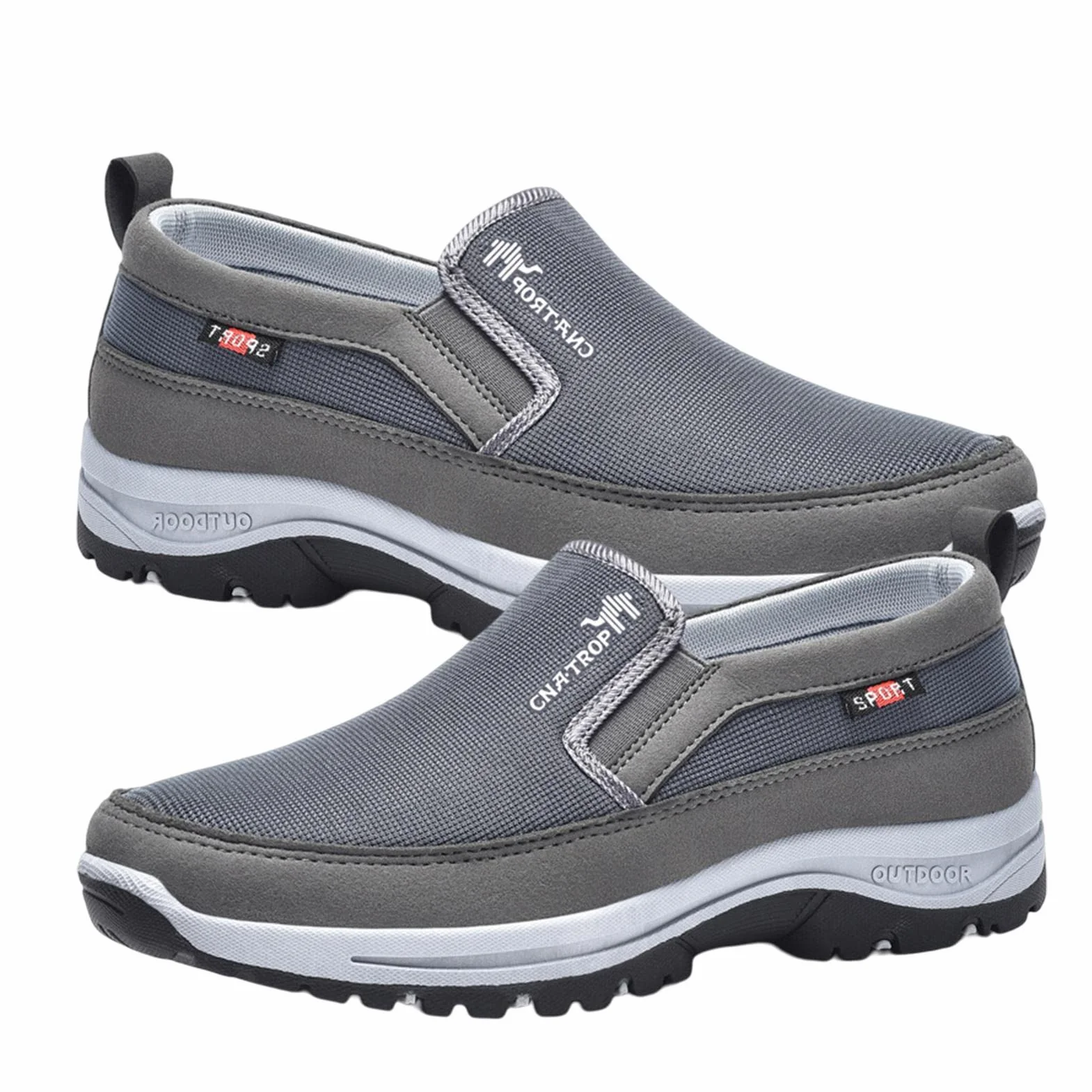 Zapatos ortopédicos para Hombres sin Cordones con Soporte para el Arco Antideslizantes de Goma Casuales