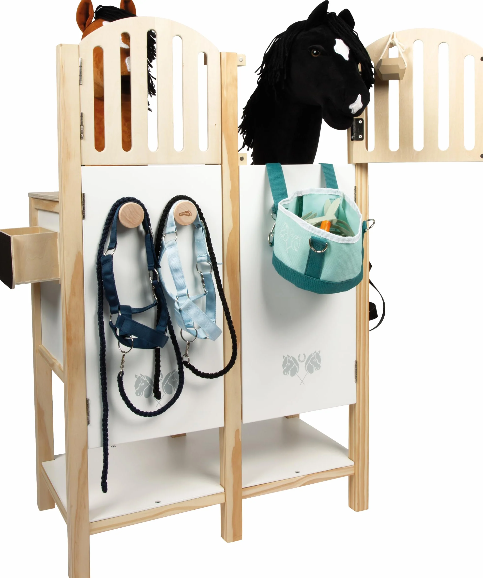 Small Foot Establo para Caballos Hobby, en Madera para Dos Caballos Hobby niños a Partir de 3 años, 12795