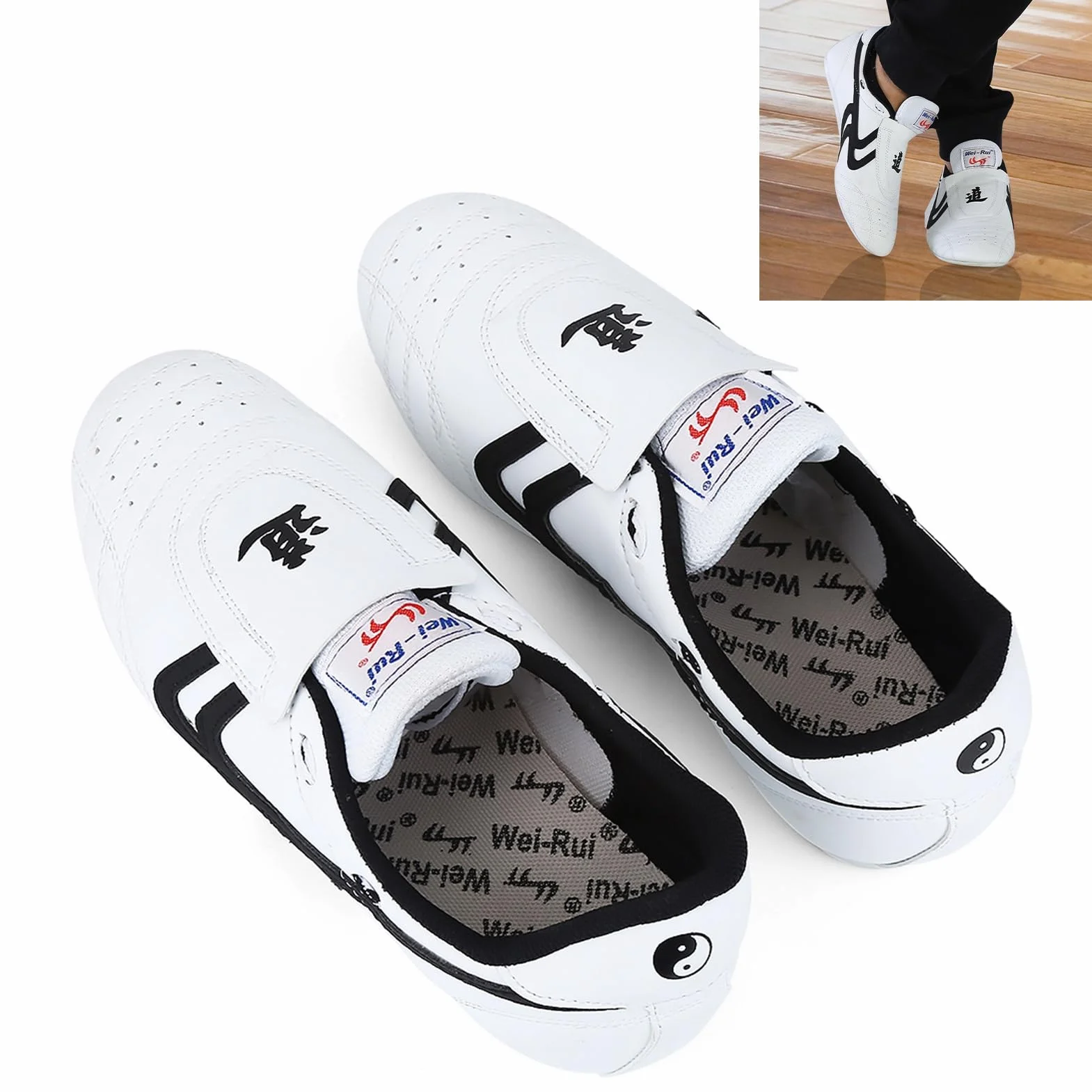Zapatos de Artes Marciales Taekwondo Boxing Kung Fu Transpirables Ligeros No Deslizantes