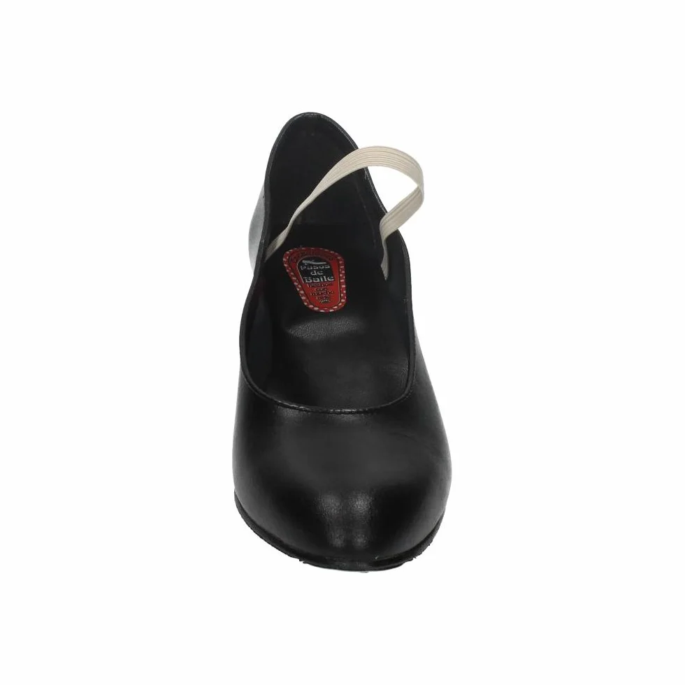Zapato Flamenco Piel NIÑA TACÓN Negro MADE IN SPAIN 16