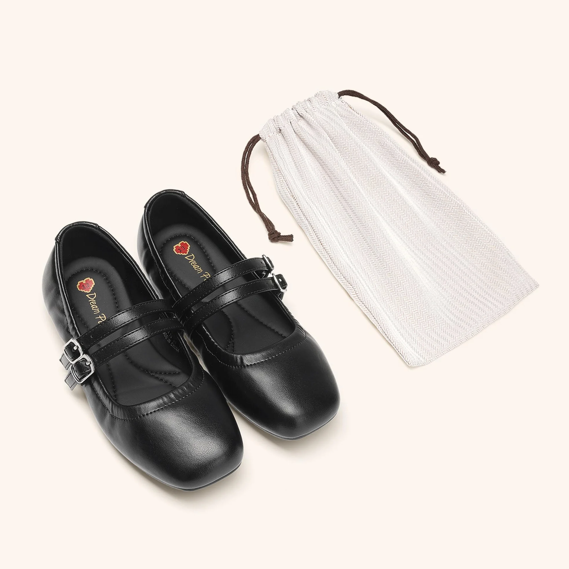 DREAM PAIRS Mary Jane Ballet Shoes for Girls Wedding Party