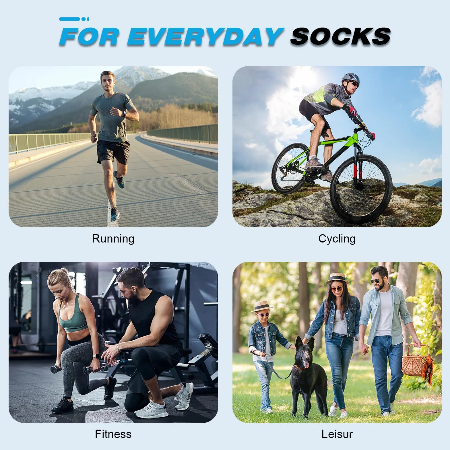 Calcetines Tobilleros Hombre Mujer Anti-ampollas Transpirables Running 6 Pares 43-46 37-42 47-50