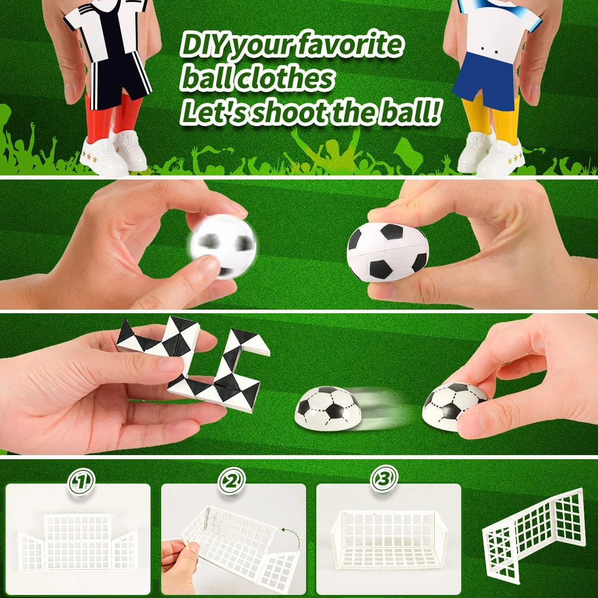 iZoeL Adviento Calendario 2025 Fútbol Copa Mundial 24 juegos Temáticos Adviento Calendario Copa Mundial 24 Días Llenos Sorpresas Calendario De Adviento Fútbol Divertido Niños Familia (Verde)