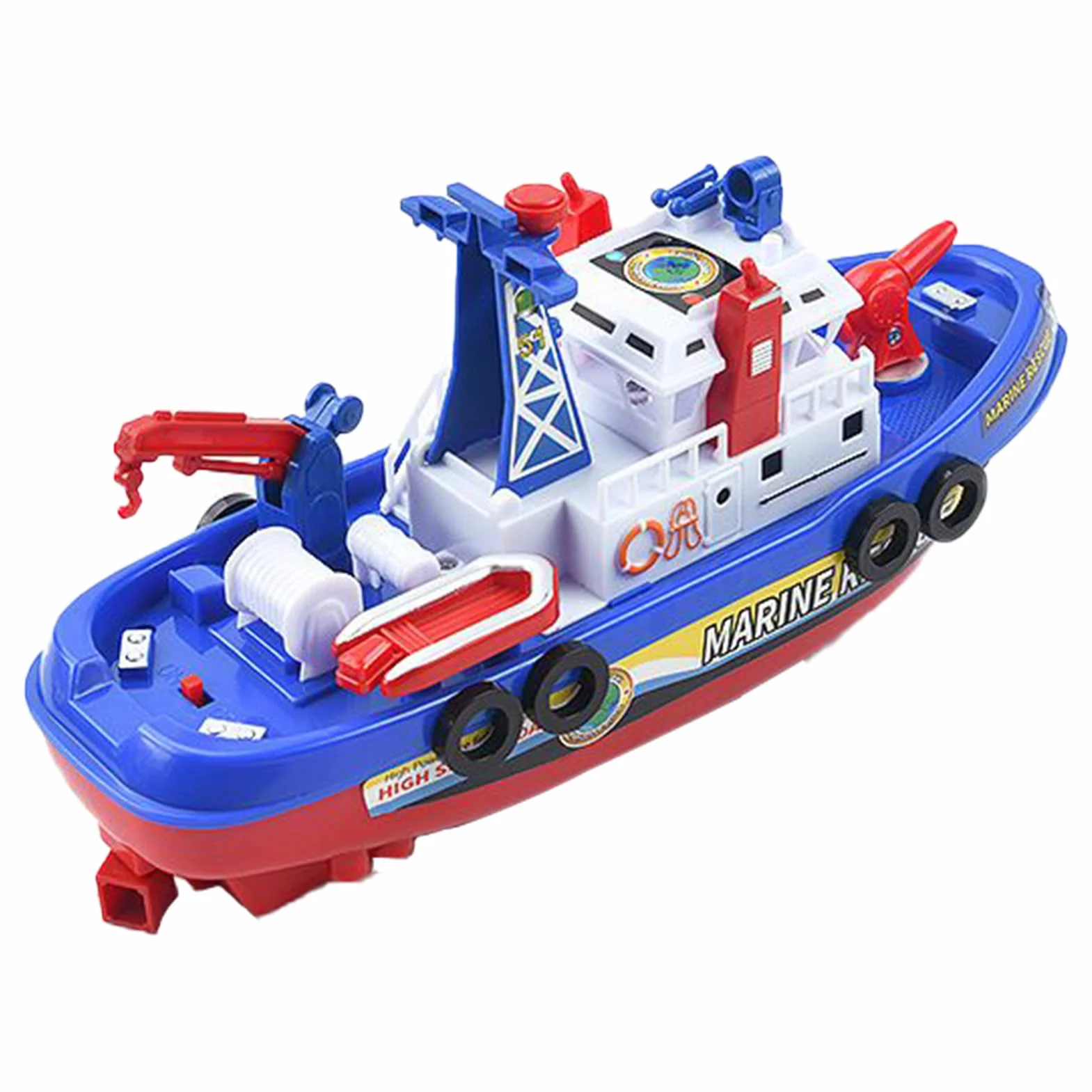 de baño para Botes para niños pequeños: Juguetes de bañera interactivos con Luces y Sonido, Juego de Botes de pulverización de Agua | Barco de eléctrico Flotante para niños pequeños, d
