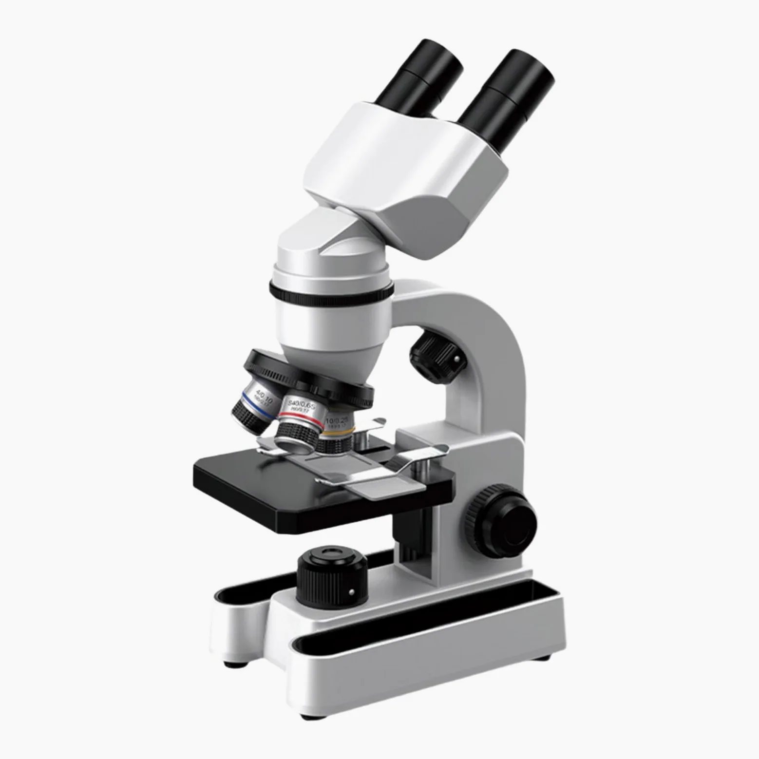 Kits de Microscopio para Niños con 10 Portaobjetos para Principiantes (5-7 años) - Regalos Navideños