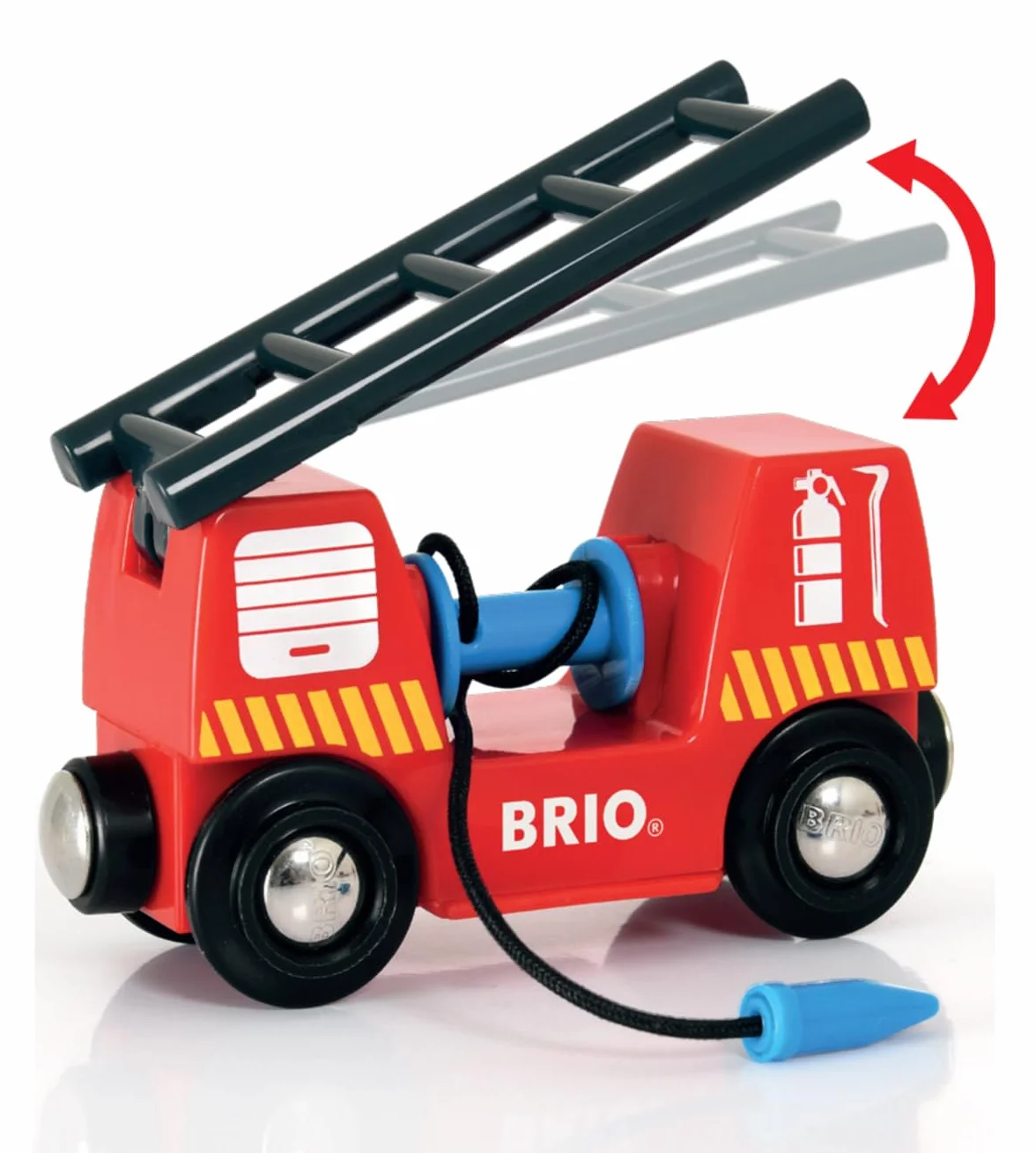 BRIO World - Set de Ferrocarril de Bomberos, Ferrocarriles, Set de Construcción de Madera, Tren Juguete, Juguetes Niños 3 Años o más, Juegos Educativos 3 Años