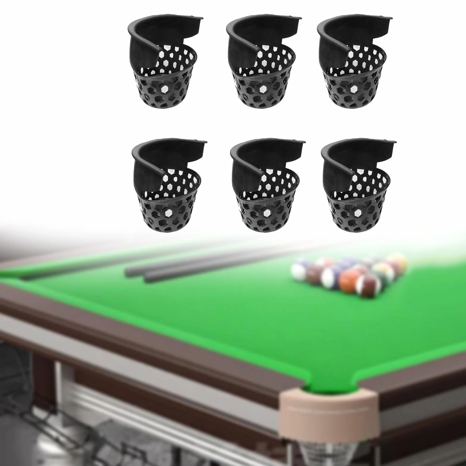 Bolsillos para Mesa de Billar, Cestas de Repuesto, Accesorios Resistentes