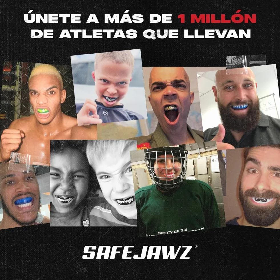 SAFEJAWZ Protector Bucal para Deportes de Contacto Rugby MMA Boxeo