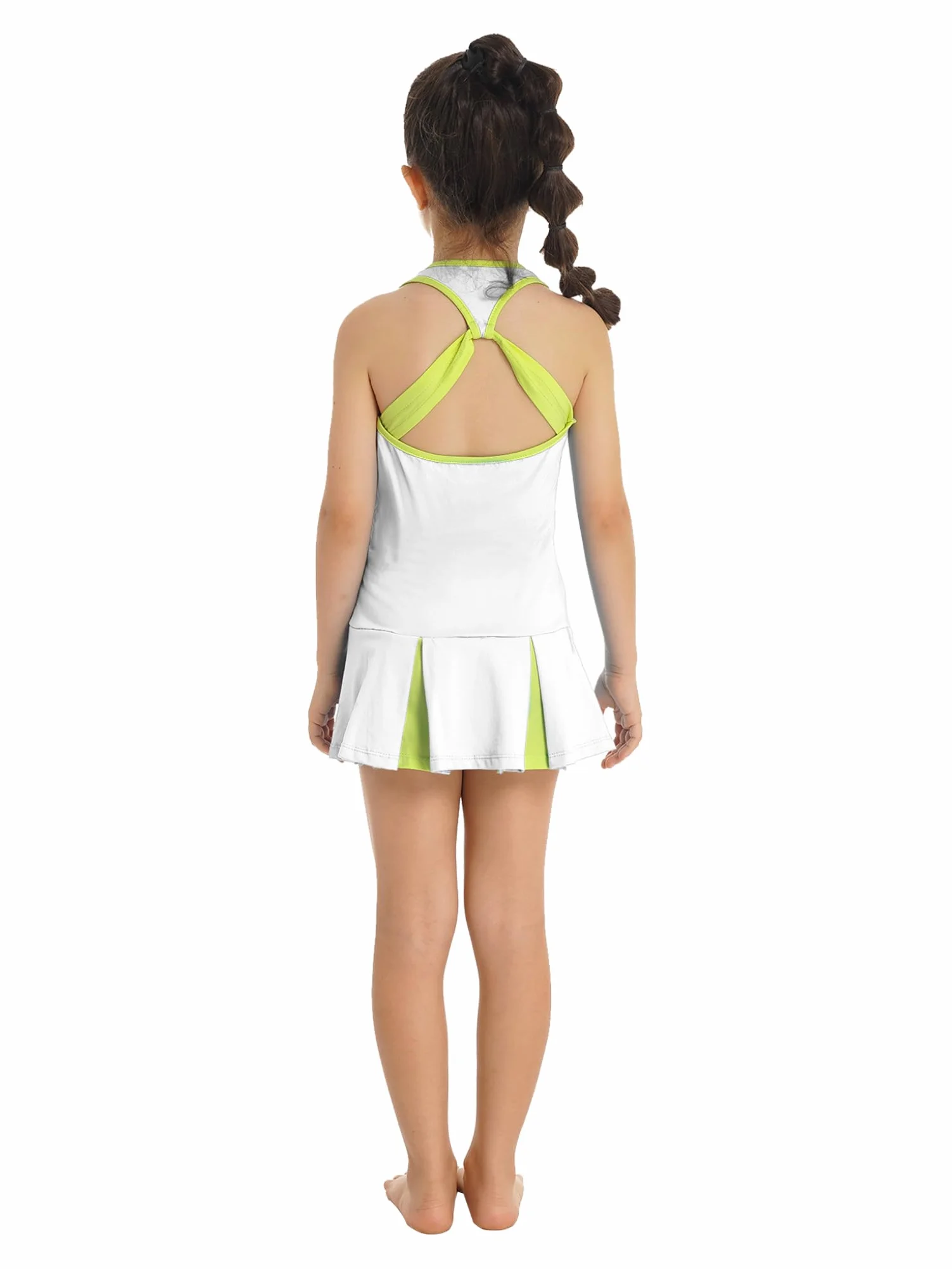 Conjunto de ropa de tenis para niños sin mangas vestido golf pantalones cortos deportivo