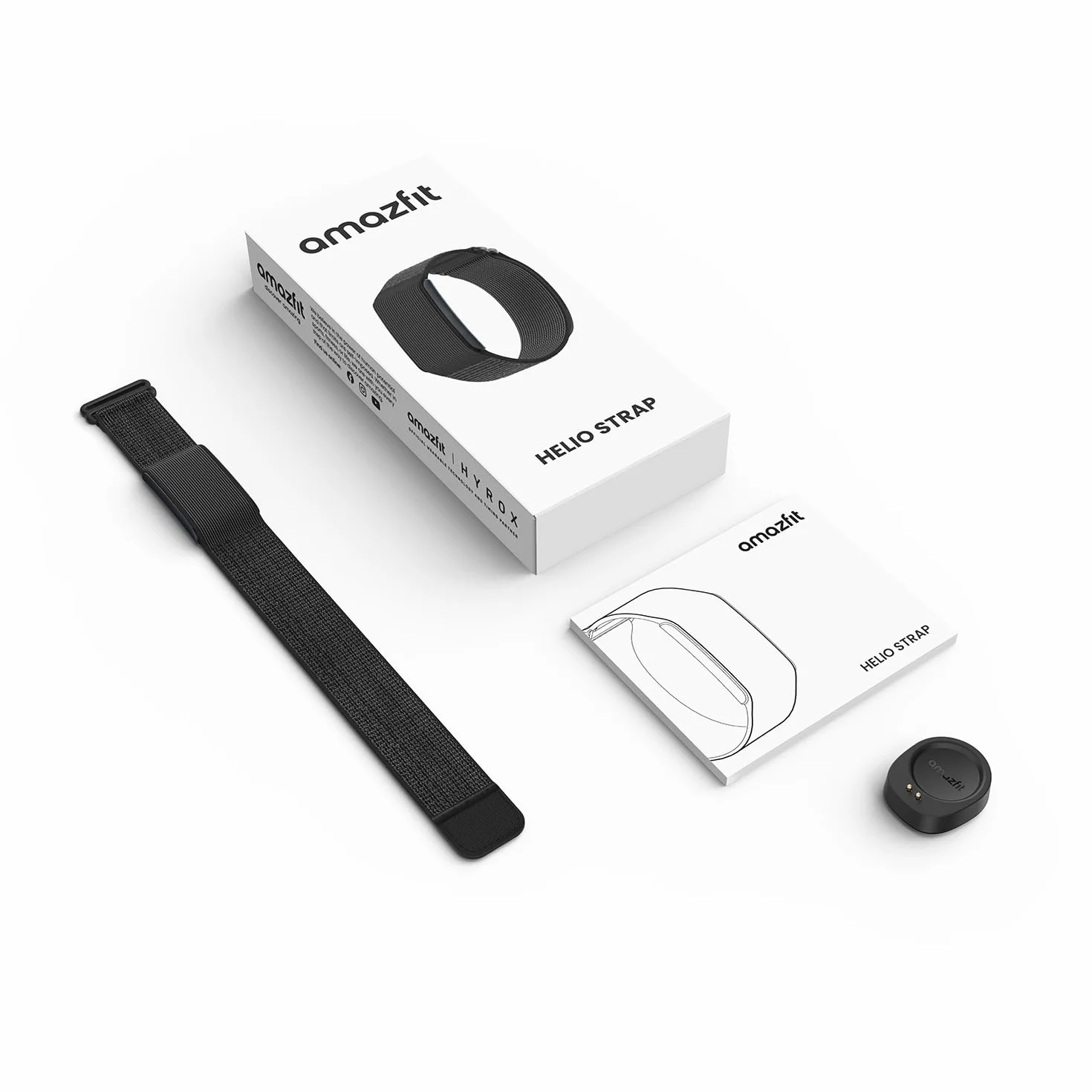 Amazfit Helio Strap Smart Band Monitor de Actividad 24/7, Ritmo Cardíaco, Sueño, Batería 10 Días, 50+ Deportes, Fuerza, Hyrox, Sin Suscripción, Android y iPhone