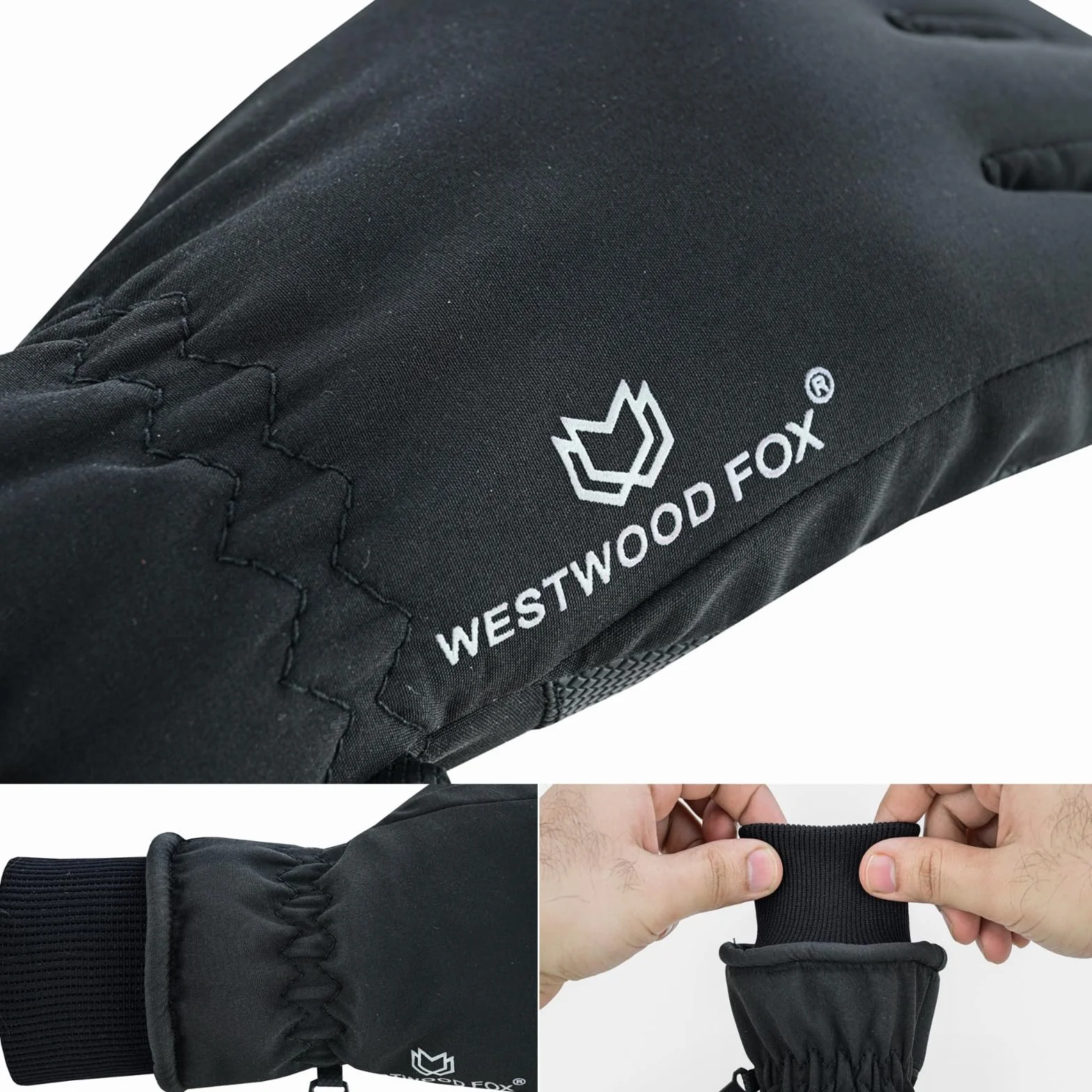 WESTWOOD FOX Guantes de Invierno Impermeables Táctiles Antideslizantes para Esquí