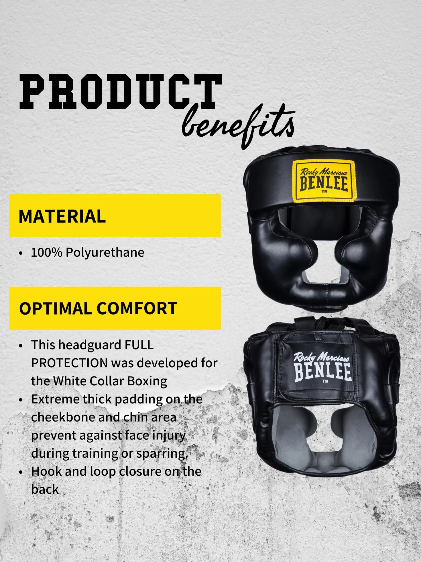 BENLEE Rocky Marciano Kopfschützer Full Protection Casco de Boxeo