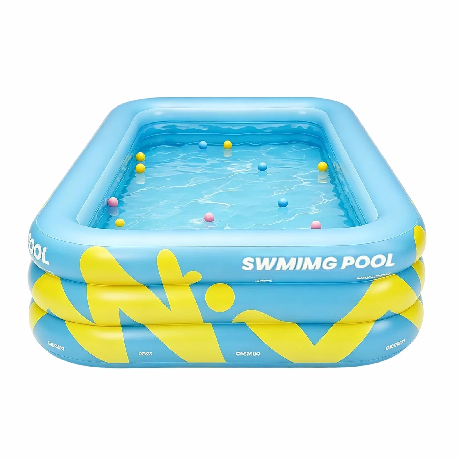 Piscina Hinchable Infantil 210 x 145 x 56 cm Gran Tina Reforzada E Inflable | Piscina De Jardín Trasero Para Verano Patio Exterior Jardín Césped Parque Juegos Y Natación Al Aire Libre Y