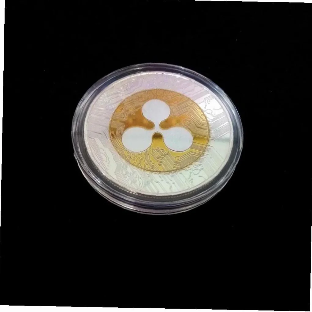 Ripple Commemorative Coin Copper Silver Art Art Gift Fishys Gift for Collector