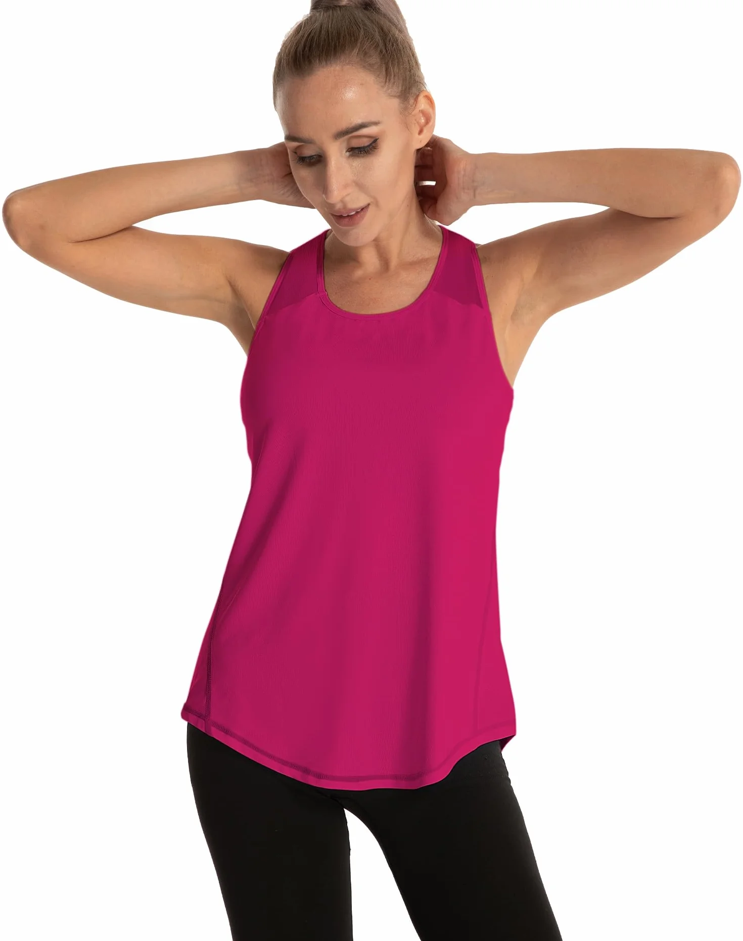 Camisetas sin Mangas Mujer Yoga Fitness Racerback Sports Top