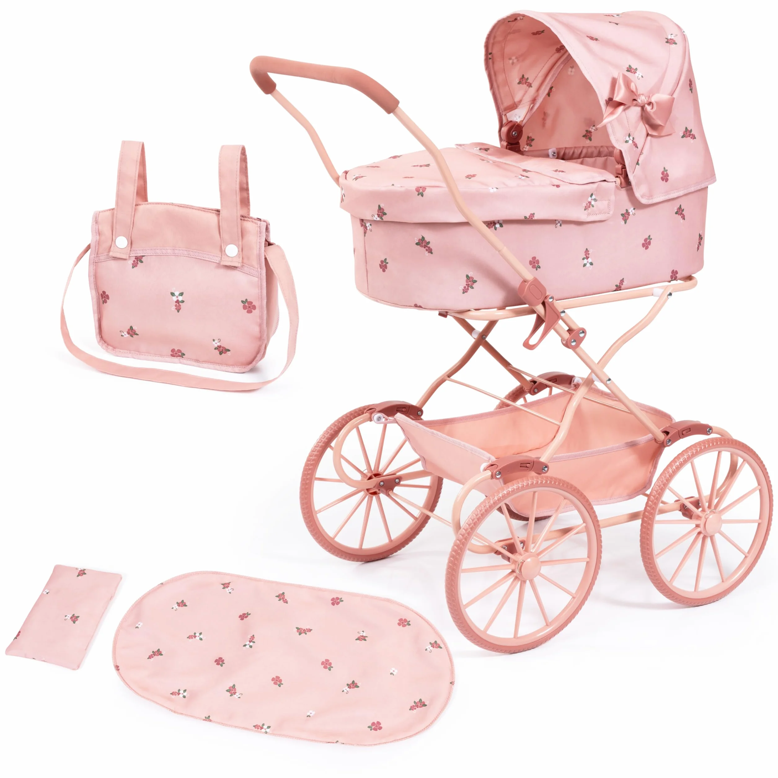 Bayer Design Cochecito de muñeca clásico con cesta integrada