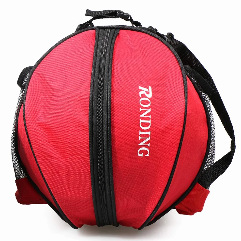 Bolsa de Baloncesto Portátil, Bolsa de Hombro Redonda para Pelotas de Fútbol y Voleibol