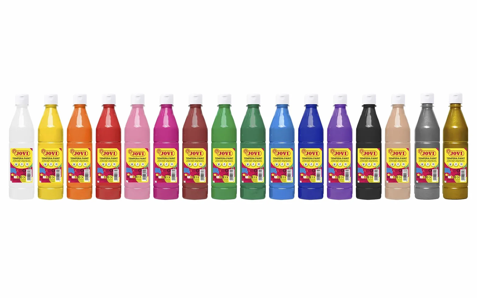 Jovi- Témpera líquida, Color oro, 500 ml (Paquete de 1) (38) | Pintura a base de ingredientes naturales, Fácil de lavar, Sin gluten