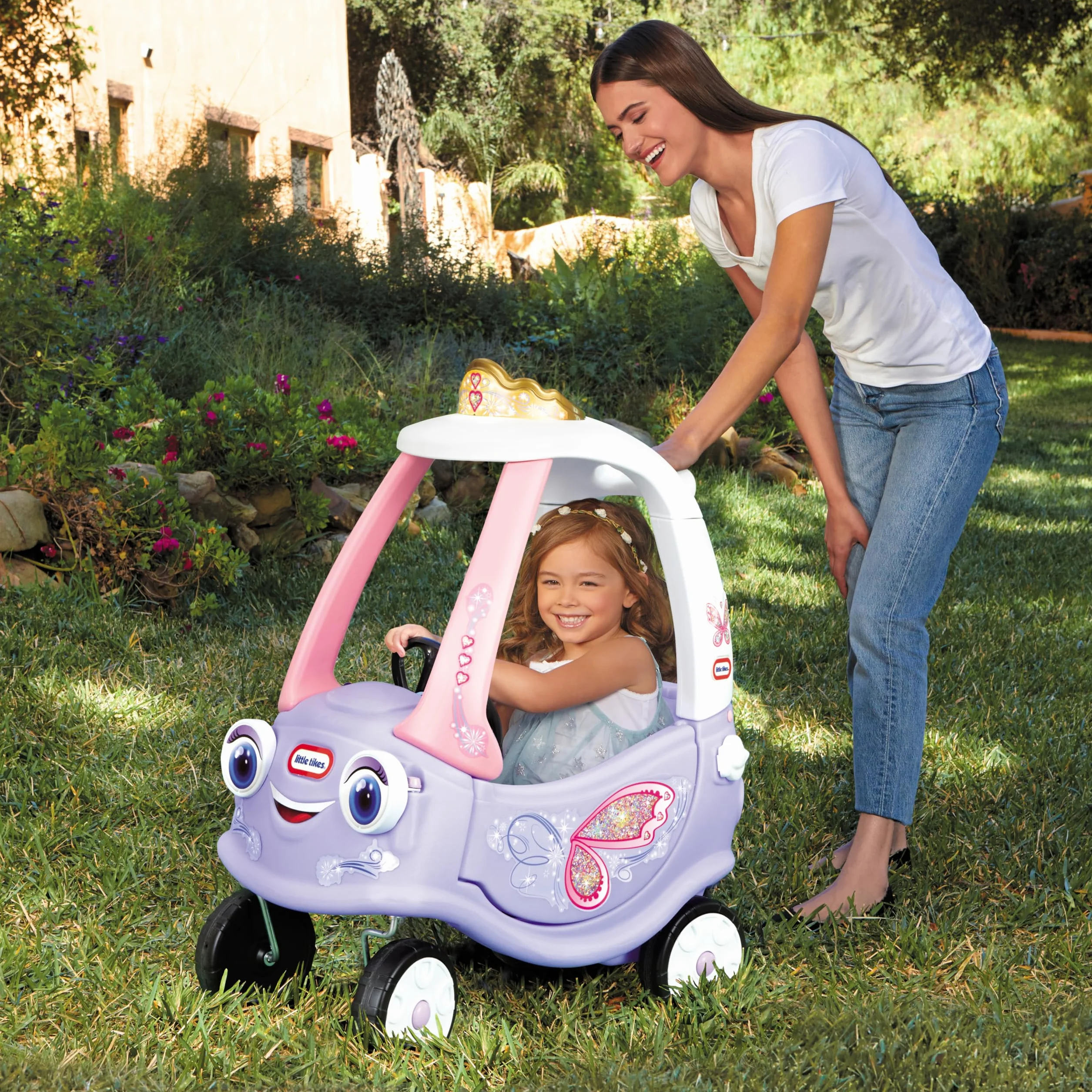 Cozy Coupe - Little Tikes - Fata - Macchinina per bambini - Porte, clacson e pianale da rimuovere - Dai 18 mesi