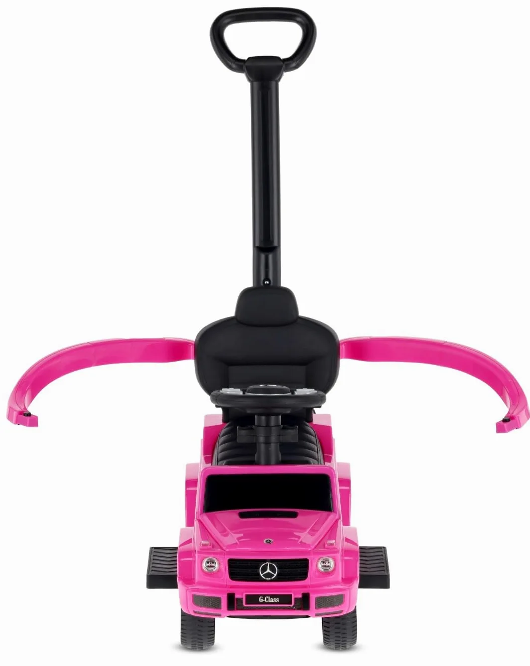 SUN BABY Mercedes-Benz G Correpasillos Andador Desde 12 Meses con Empujador para Niños, Ruedas de Goma TPE, Barra de Seguridad, Reposapiés Retráctiles, Volante con Sonidos - Rosa