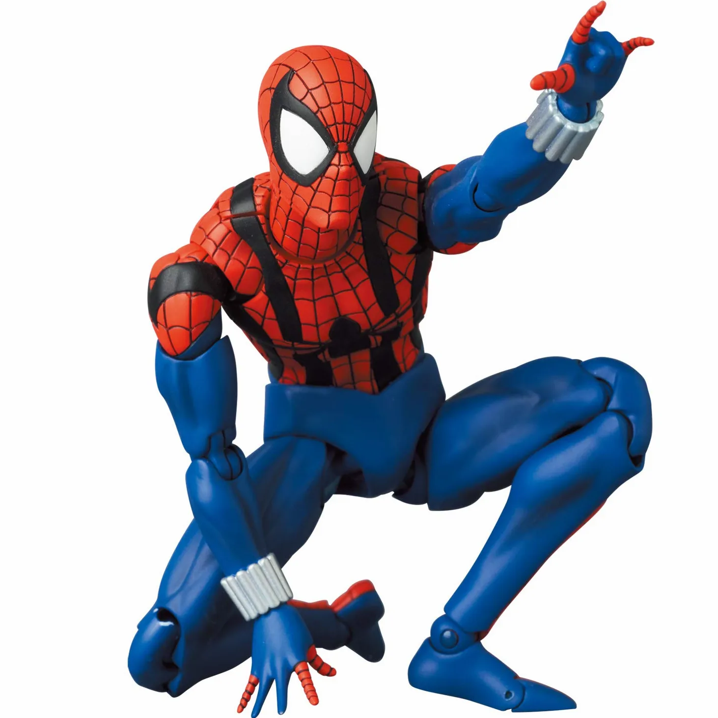 Medicom Toy Mafex No.143 Spider-Man (BEN REILLY) Figura de acción pintada de Spider-Man Ben Riley Comic, altura total aprox. 6,1 pulgadas (155 mm)