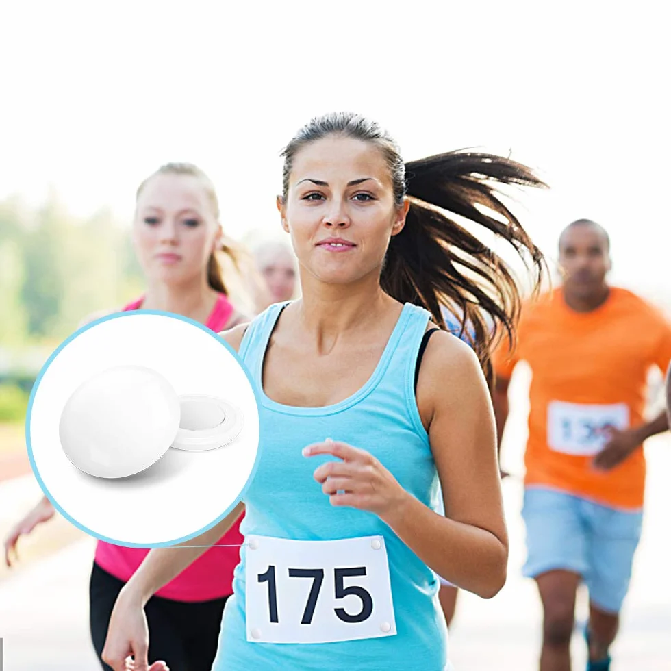 Opret Imanes Dorsales Running, Fijación Magnética Dorsal para Número de Carrera, Accesorios de Maratón