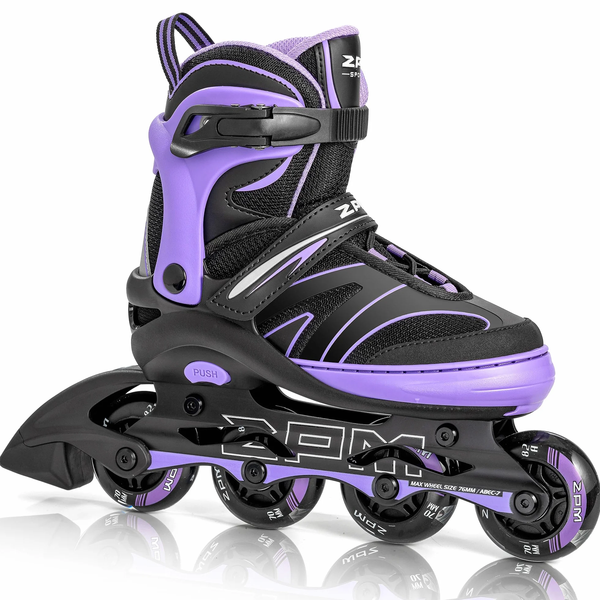 2PM SPORTS Regulable Patines en línea para niños y niñas con Ruedas de PU 82A