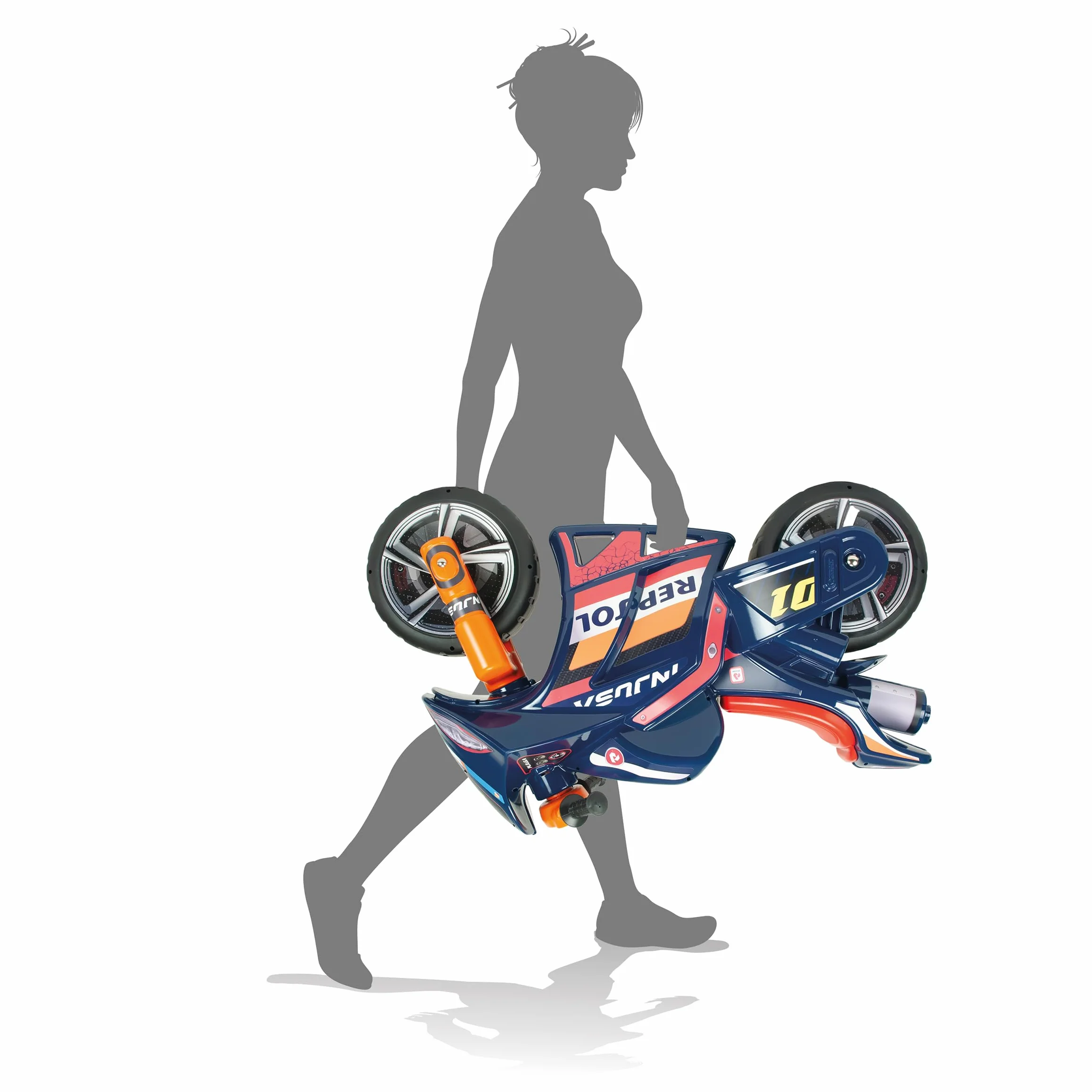 INJUSA Moto Correpasillos Infantil Winner Repsol XL dla Dzieci 4-7 Lat Niebieski