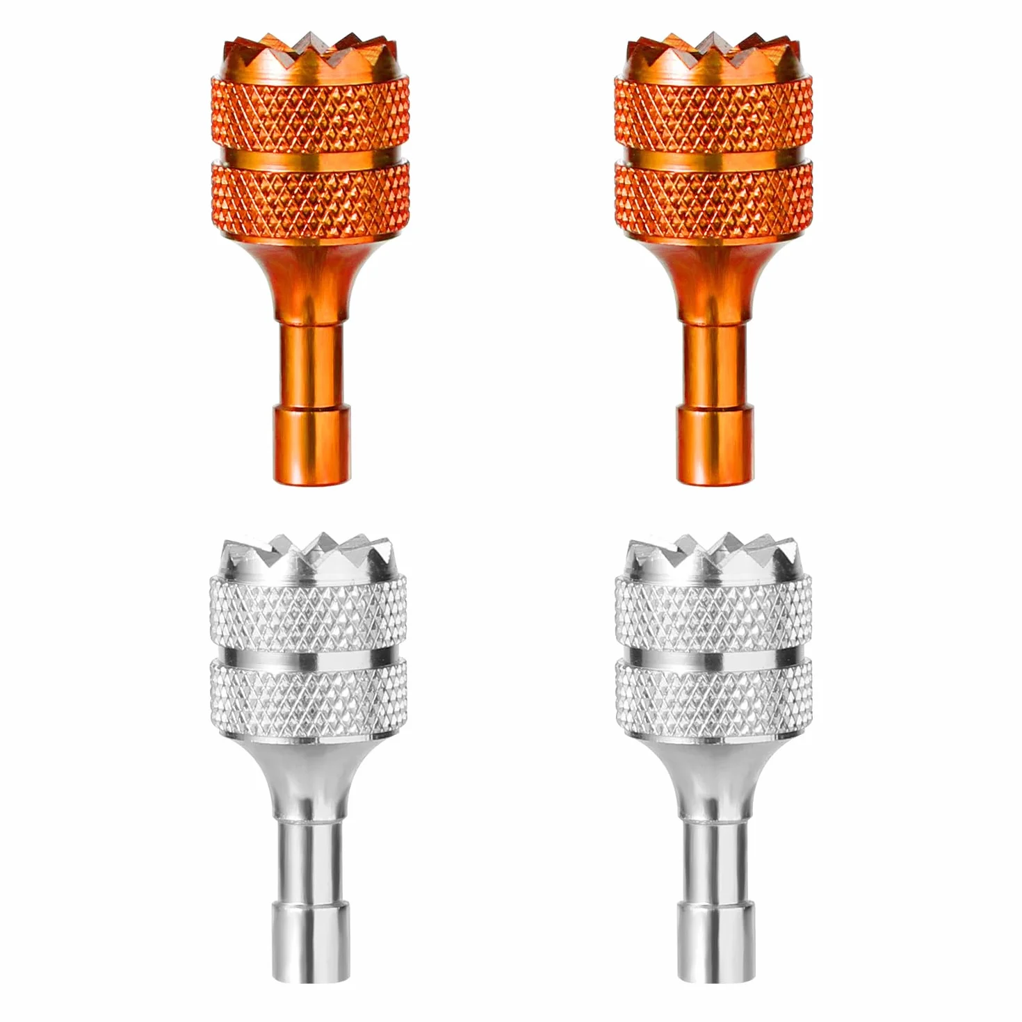 lasuroa 4uds Balancín de Pulgar de Drones para dji Mini 3 Pro dji RC Controlador Inteligente, Joysticks para Drones Desmontables Palos de Controlador de Drones Palancas Control Drones (Naranja Plata)