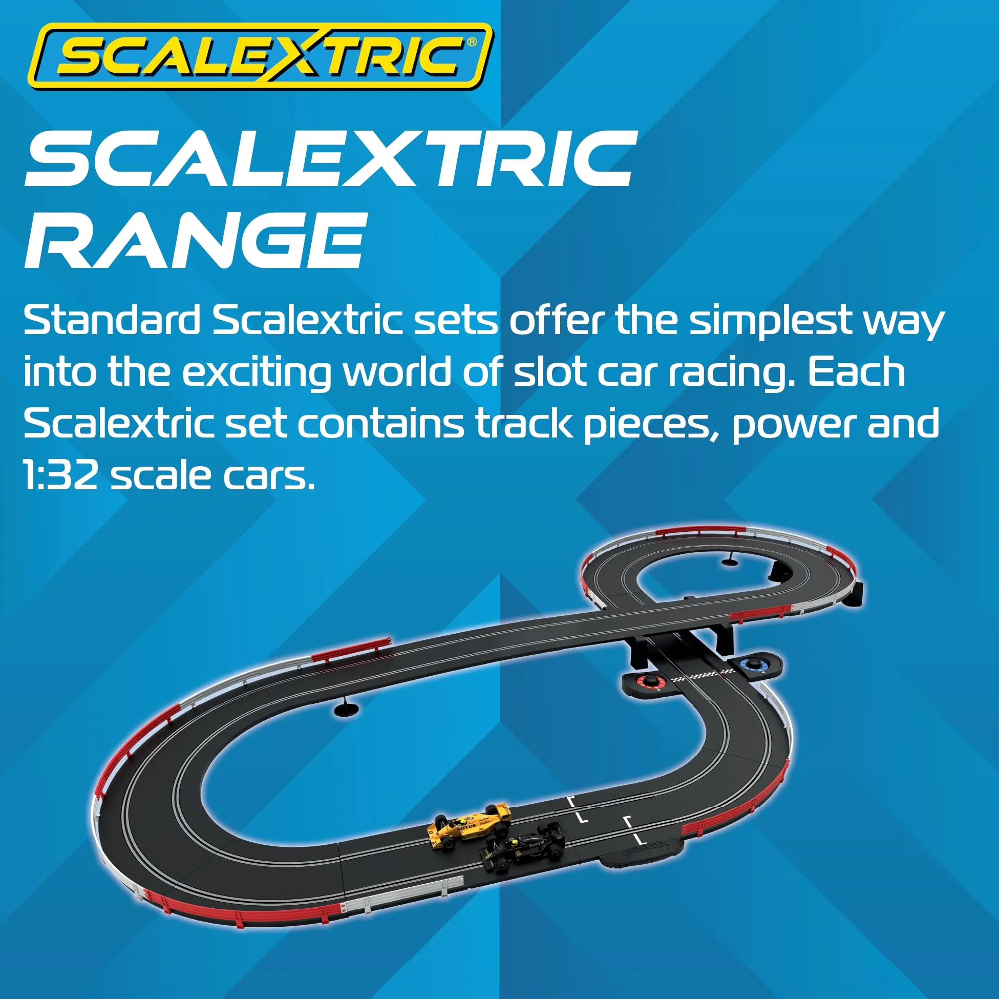 Scalextric 1980s Grand Prix Race Set Conjuntos estándar, Multicolor, C1432M