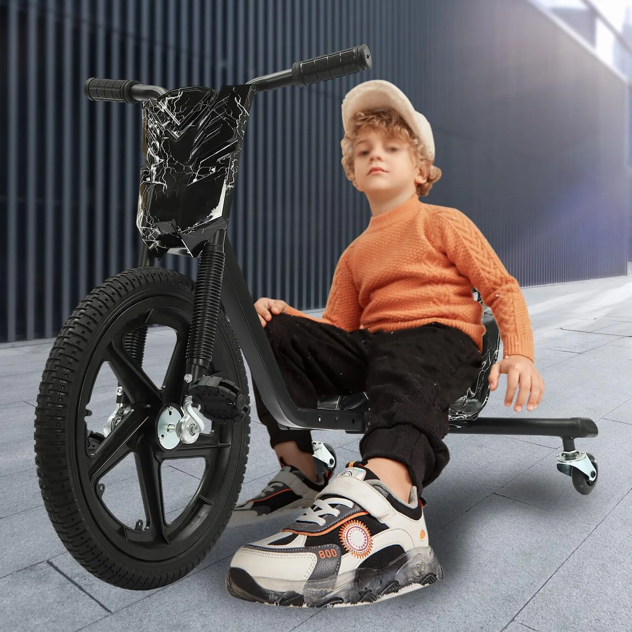 Drift Scooter Drifter Triciclo Triciclo Trike Trike para niños Bicicleta de niños Pedal Scooter de deriva Triciclos Rueda Trasera con Luz Triciclos Juguetes Rodantes Gokart 3 Ruedas Bicicleta 360