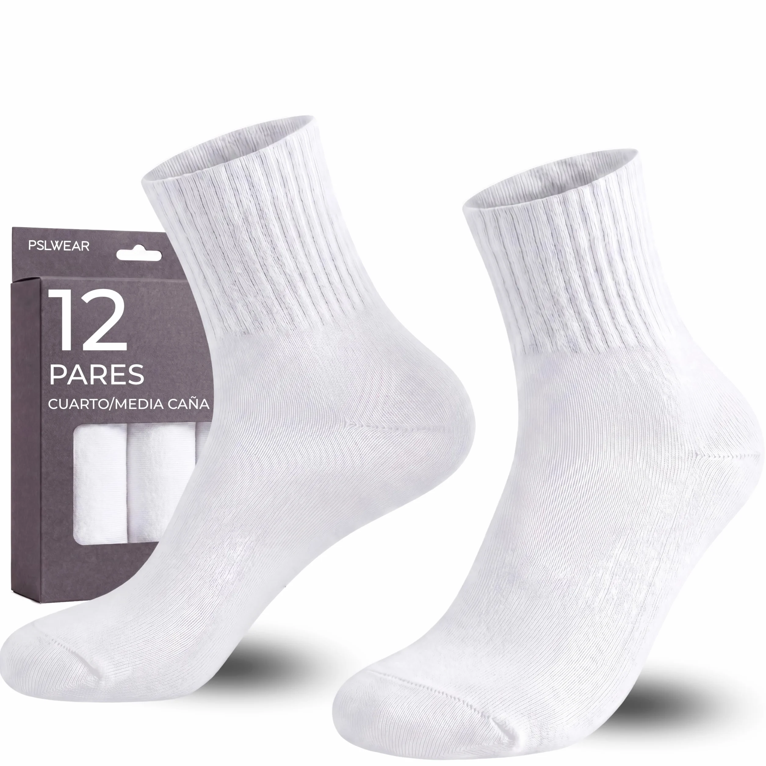 Calcetines Cómodos Resistentes Transpirables Pack 6 Pares Hombre Mujer