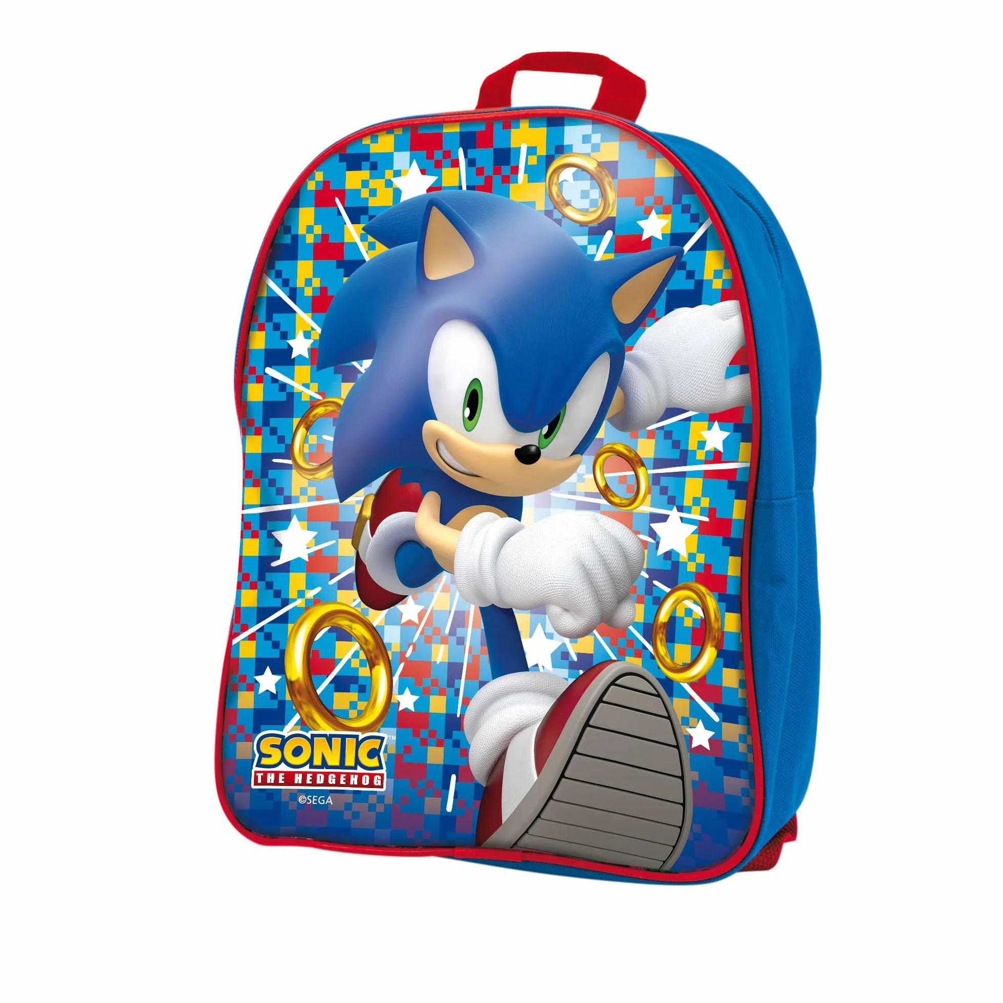 Lisciani SONIC Pack 2 en 1 Mochila + Juegos de Cartas Educativos Portátiles para 2 Jugadores 6 Años