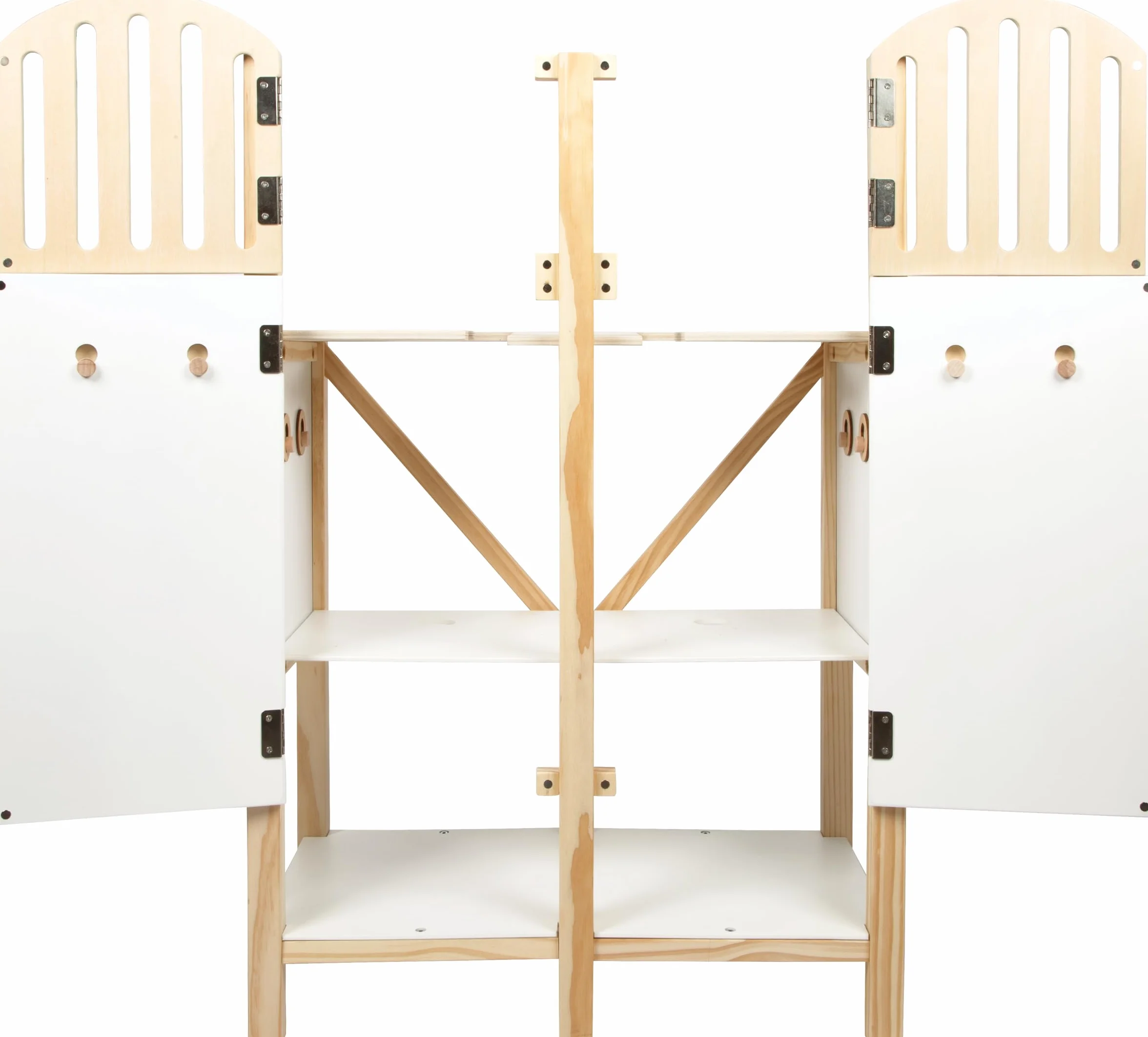 Small Foot Establo para Caballos Hobby, en Madera para Dos Caballos Hobby niños a Partir de 3 años, 12795