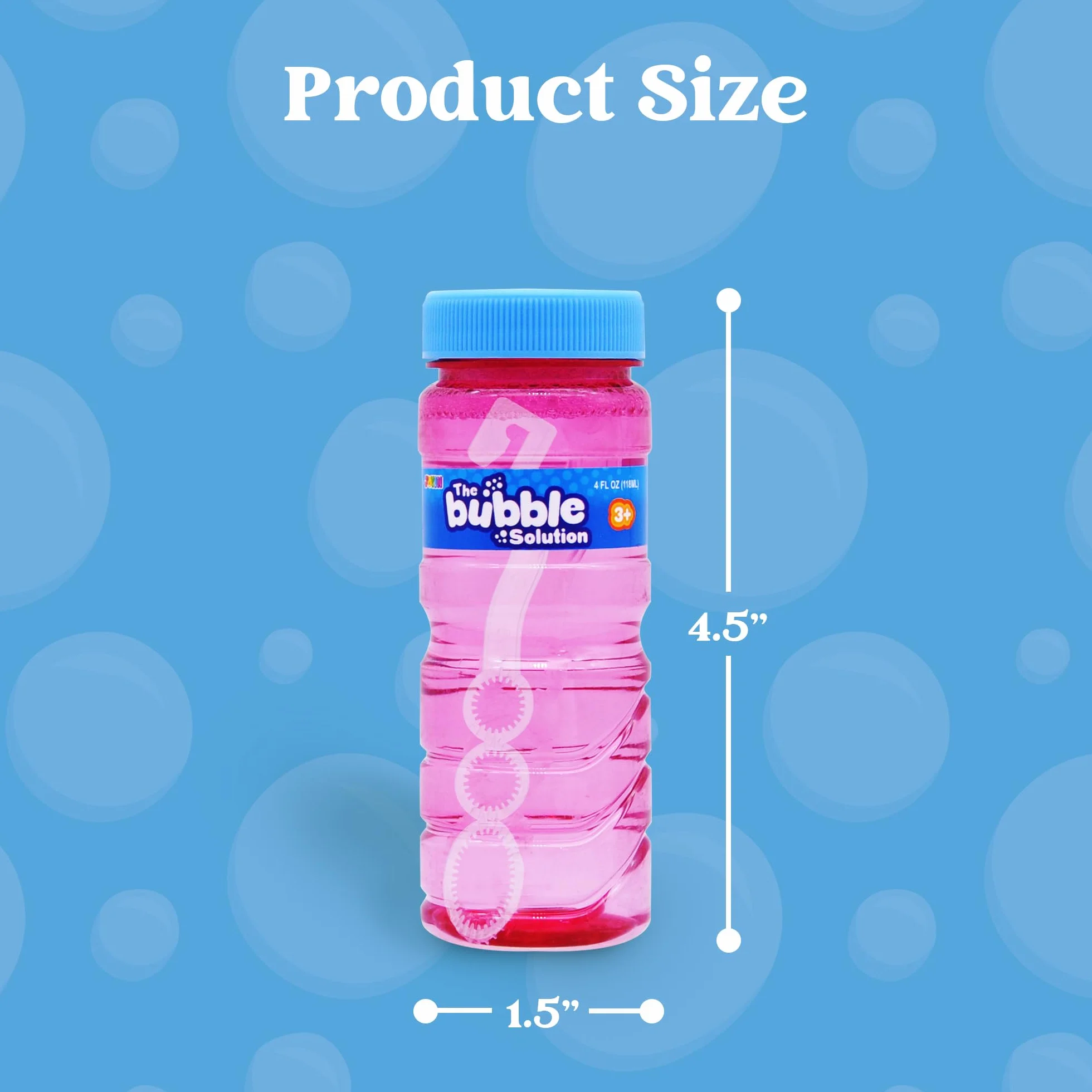 JOYIN 6 Botellas de Burbujas (solución de 118 ml), Varita y Kit de Burbujas, Regalos de Fiesta para niños, Juguetes de Verano