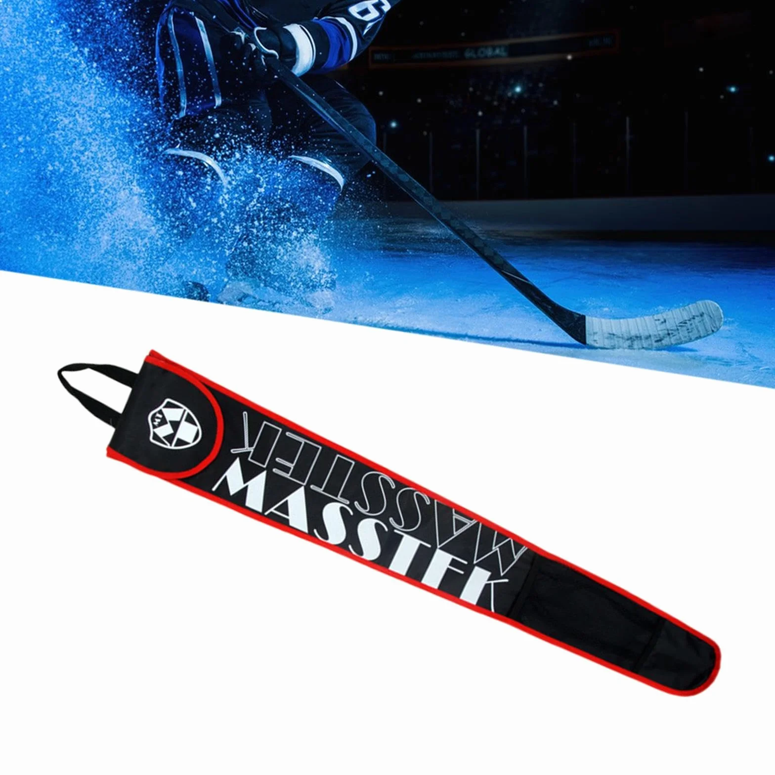 Amagogo Bolsa para Palos de Hockey sobre césped, Almacenamiento, Transporte Ligera, Rojo
