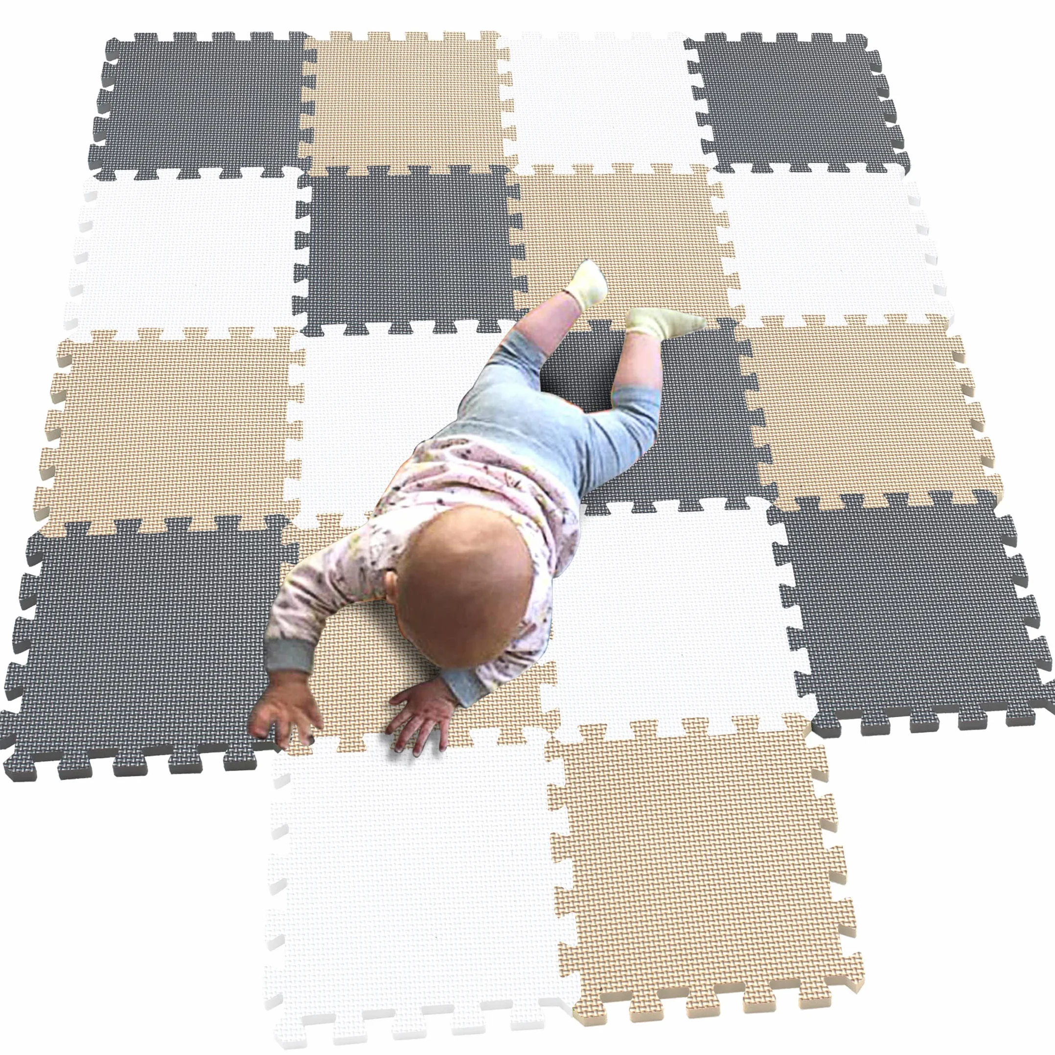 Alfombra de Rompecabezas para bebés (18 Piezas, con Dallette de Espuma, Alfombrilla de Juego interactiva para niños y pequeños Jugadores, G301018-101110112)