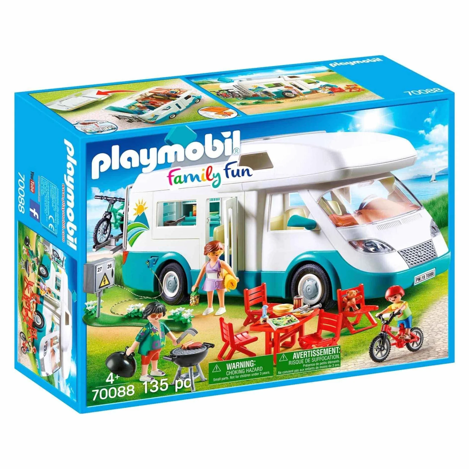 PLAYMOBIL Family Fun 70088 Caravana de Verano, A Partir de 4 años
