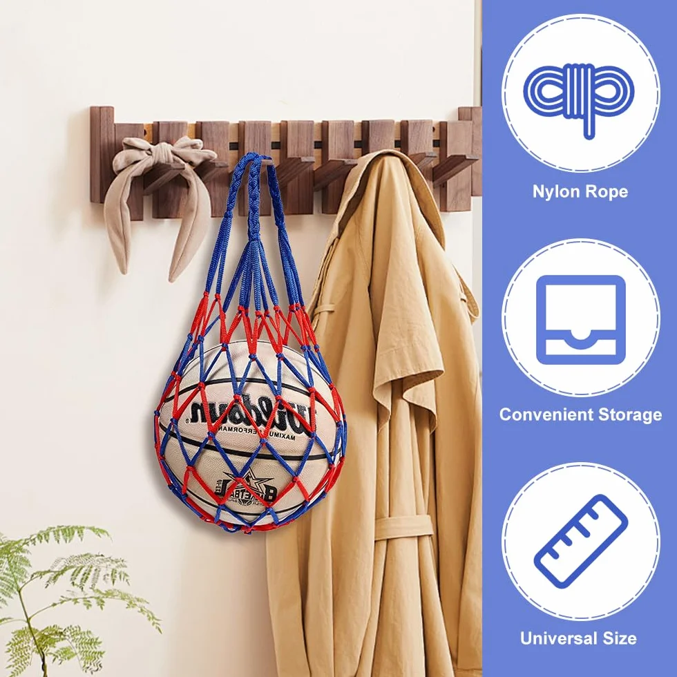 Red Portátil para Baloncesto, Voleibol y Fútbol - 2 Piezas con Bolso