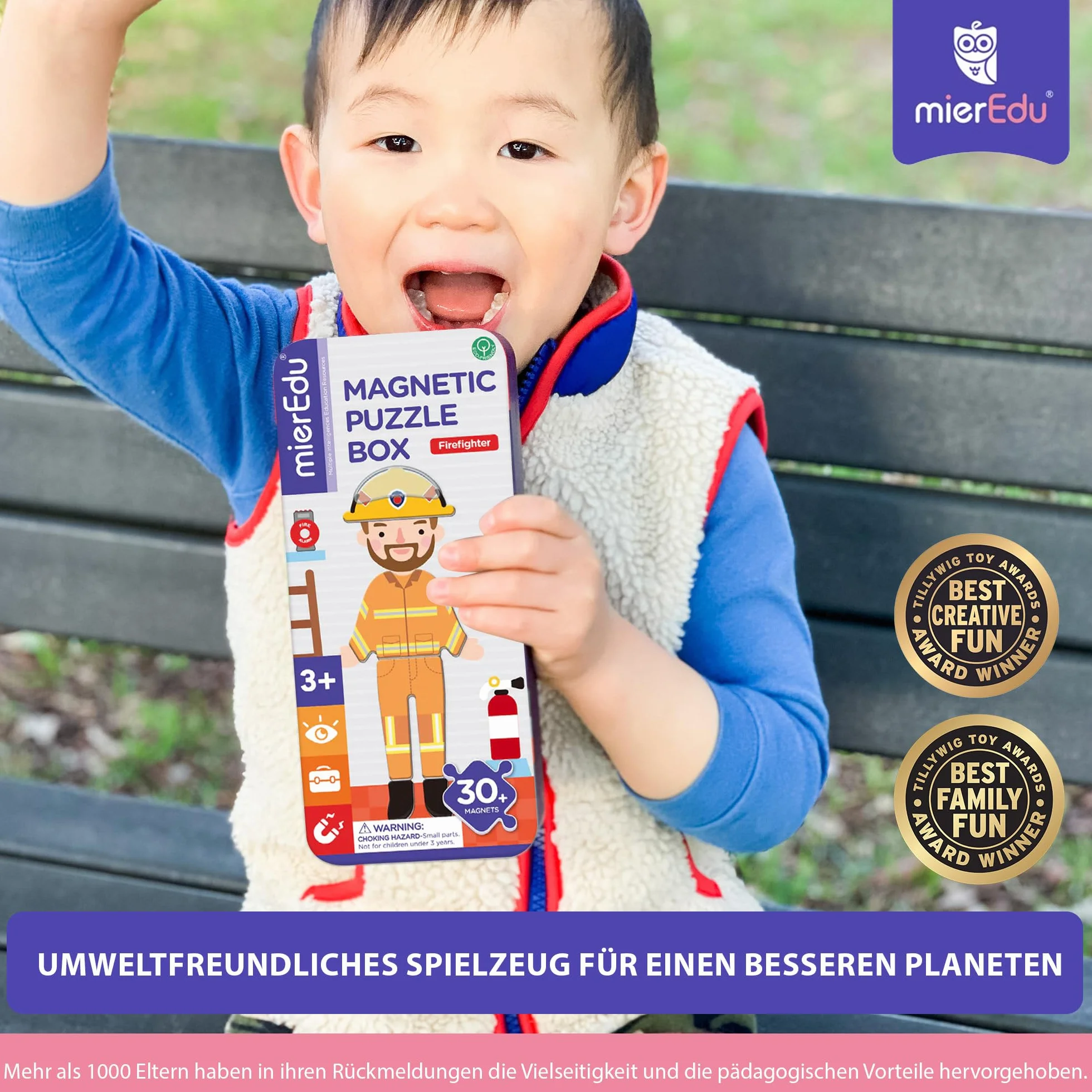 mierEdu – Juego magnético Box Dress Up – Bombero para vestir I Promueve habilidades motoras + fantasía. Juguetes a partir de 3 años