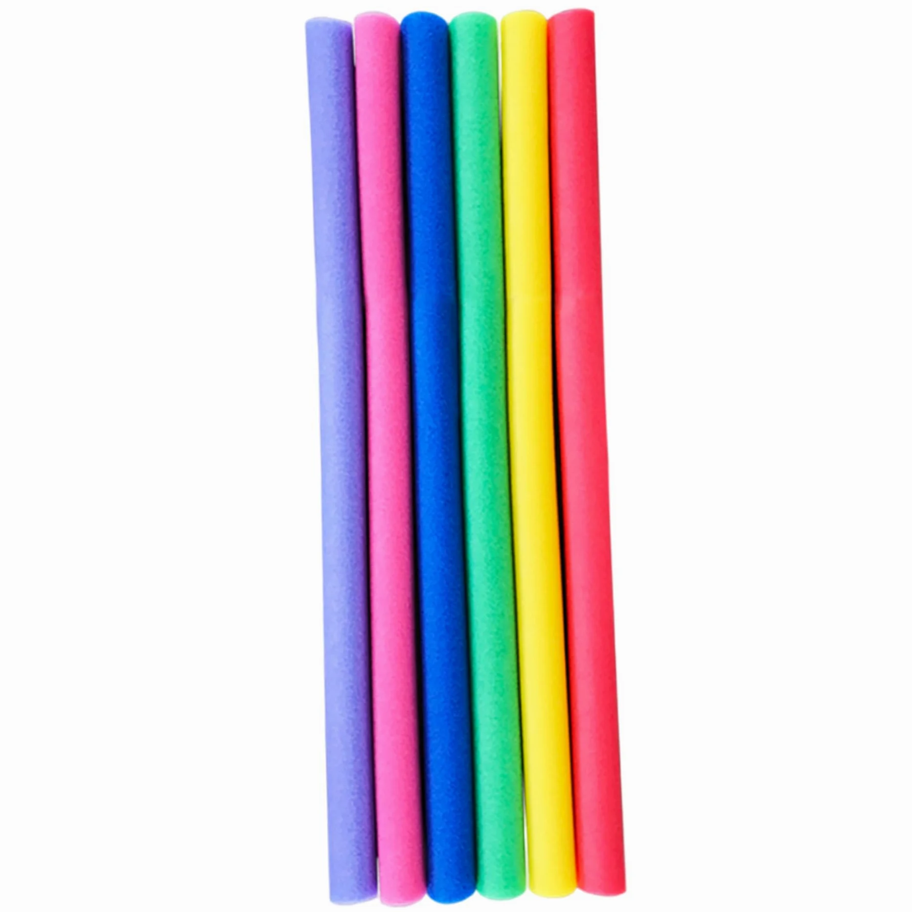 Paquete de 6 Fideos de Espuma para Piscina, Fideos de natación de 59 Pulgadas para Juegos acuáticos y flotadores de Piscina, 6 Colores