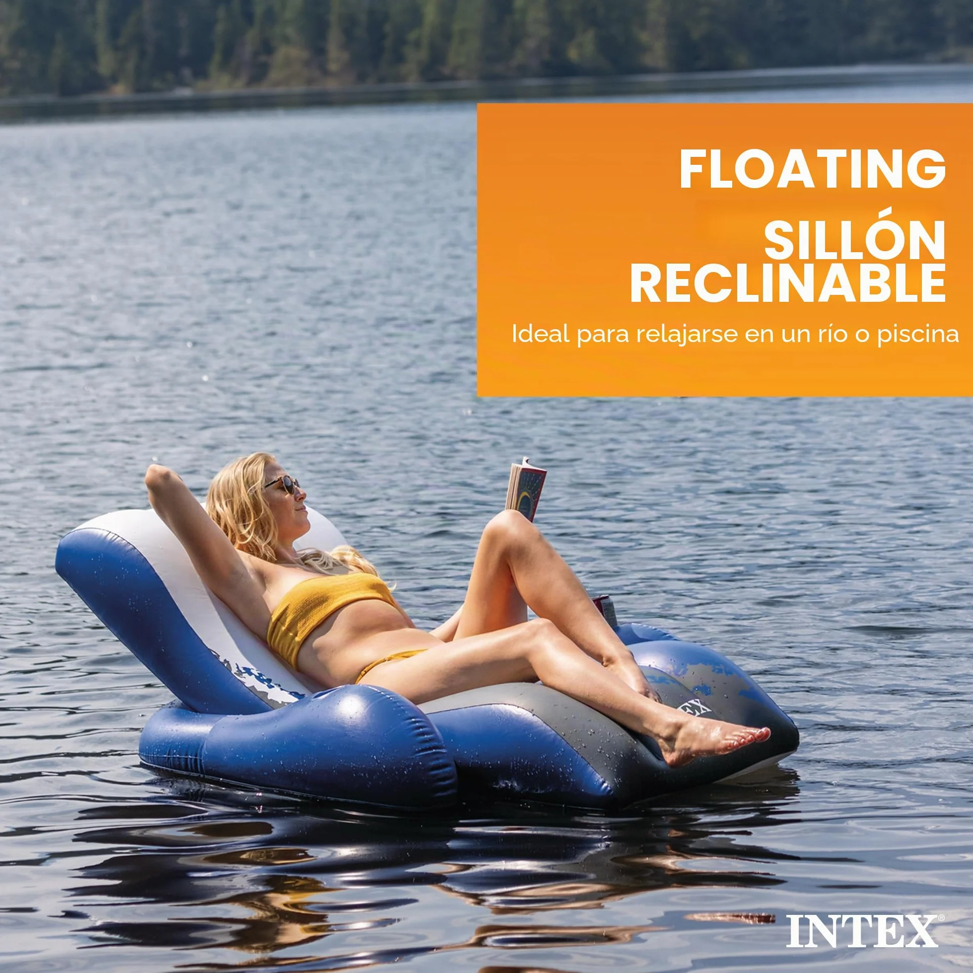 Floating Recliner Inflatable Lounge 71in x 53in