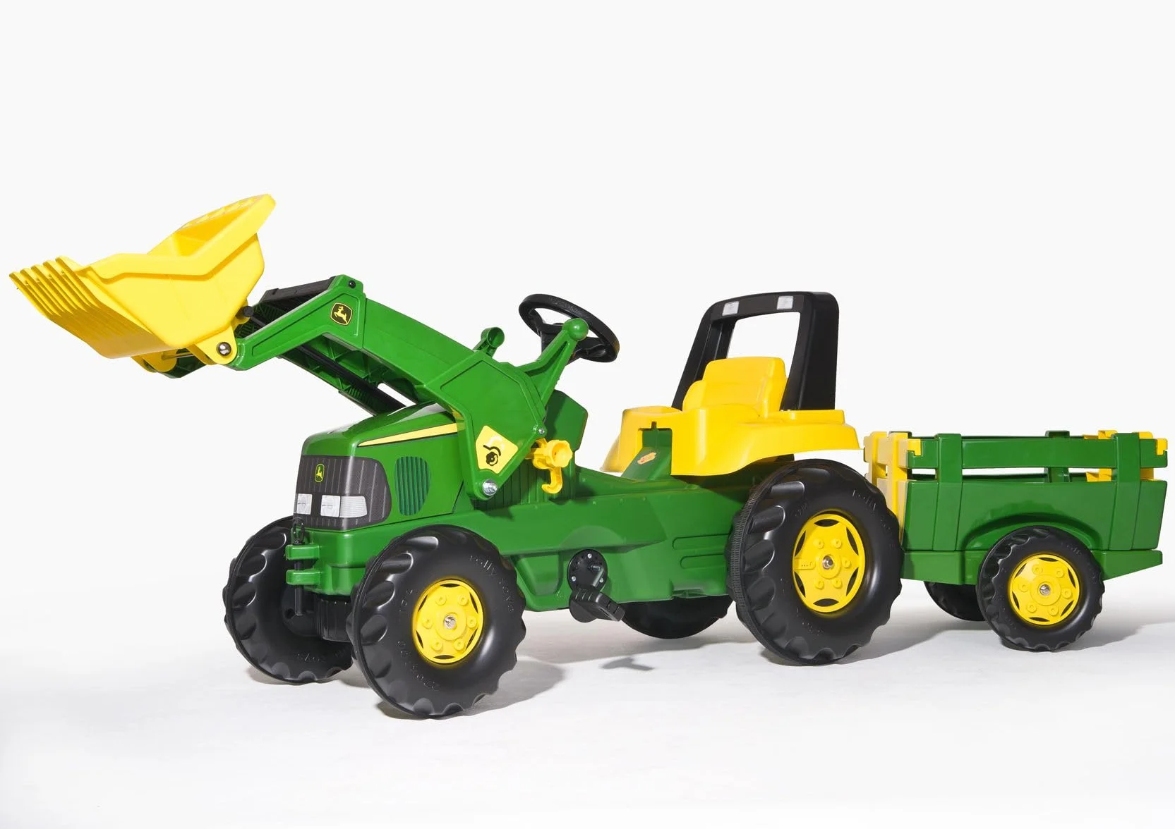 John Deere 6210R Avec Pelle et remorque