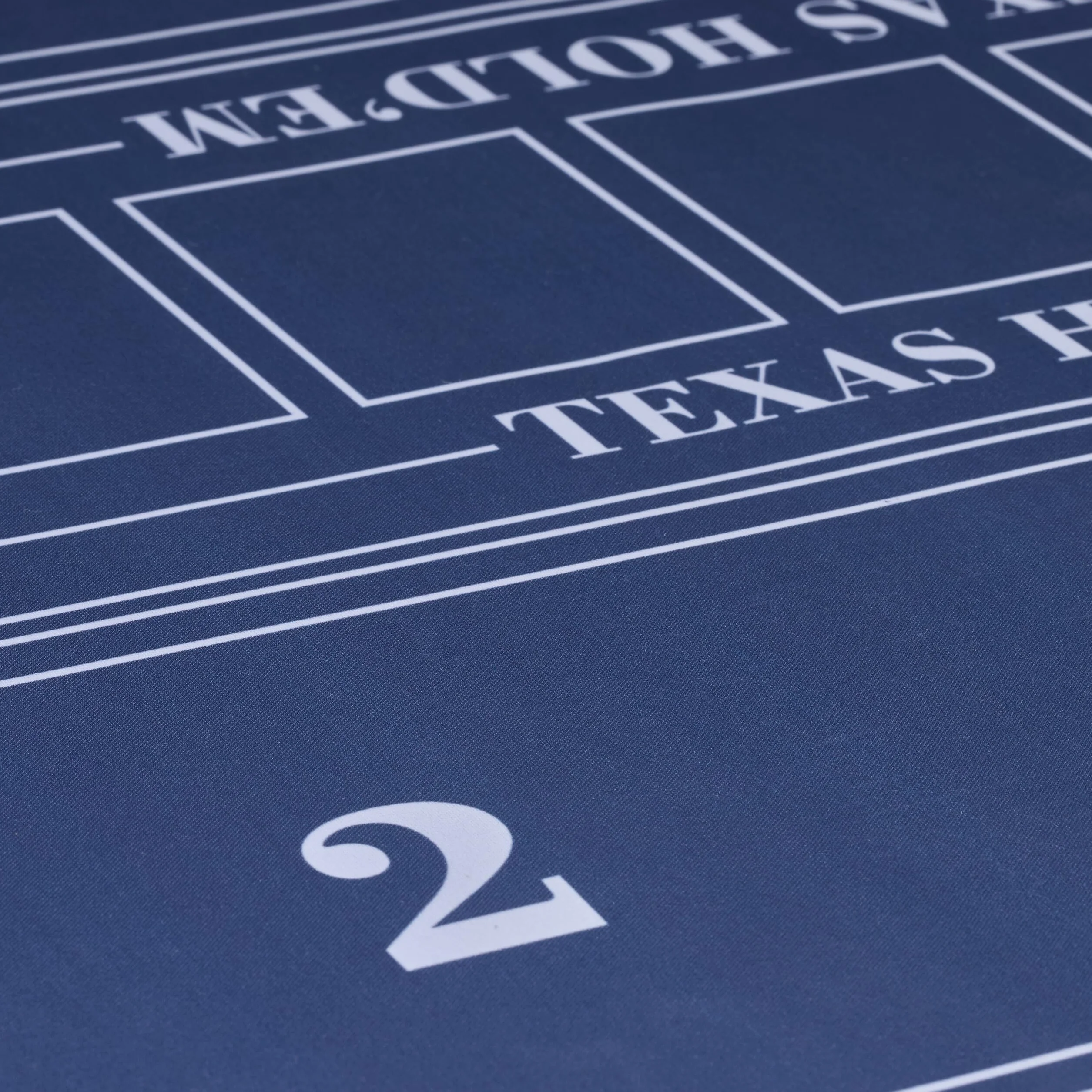Relaxdays Tapete Póquer, 120 x 60 cm, Mantel Poker Texas Hold'em, Alfombrilla Antideslizante, Bolsa, 6 Jugadores, Azul
